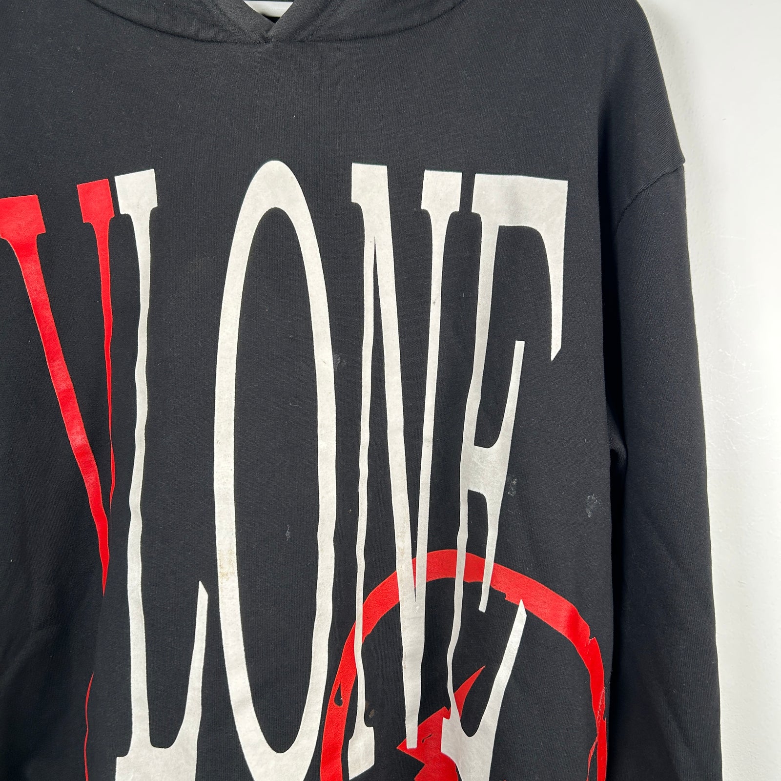 Vlone x Fragments Black Logo Hoodie Size XL