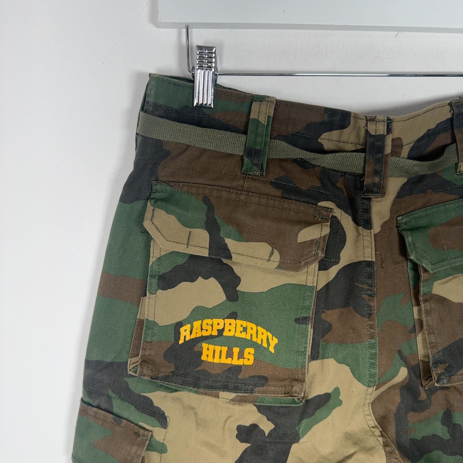 Raspberry Hills Logo Camo Cargo Shorts