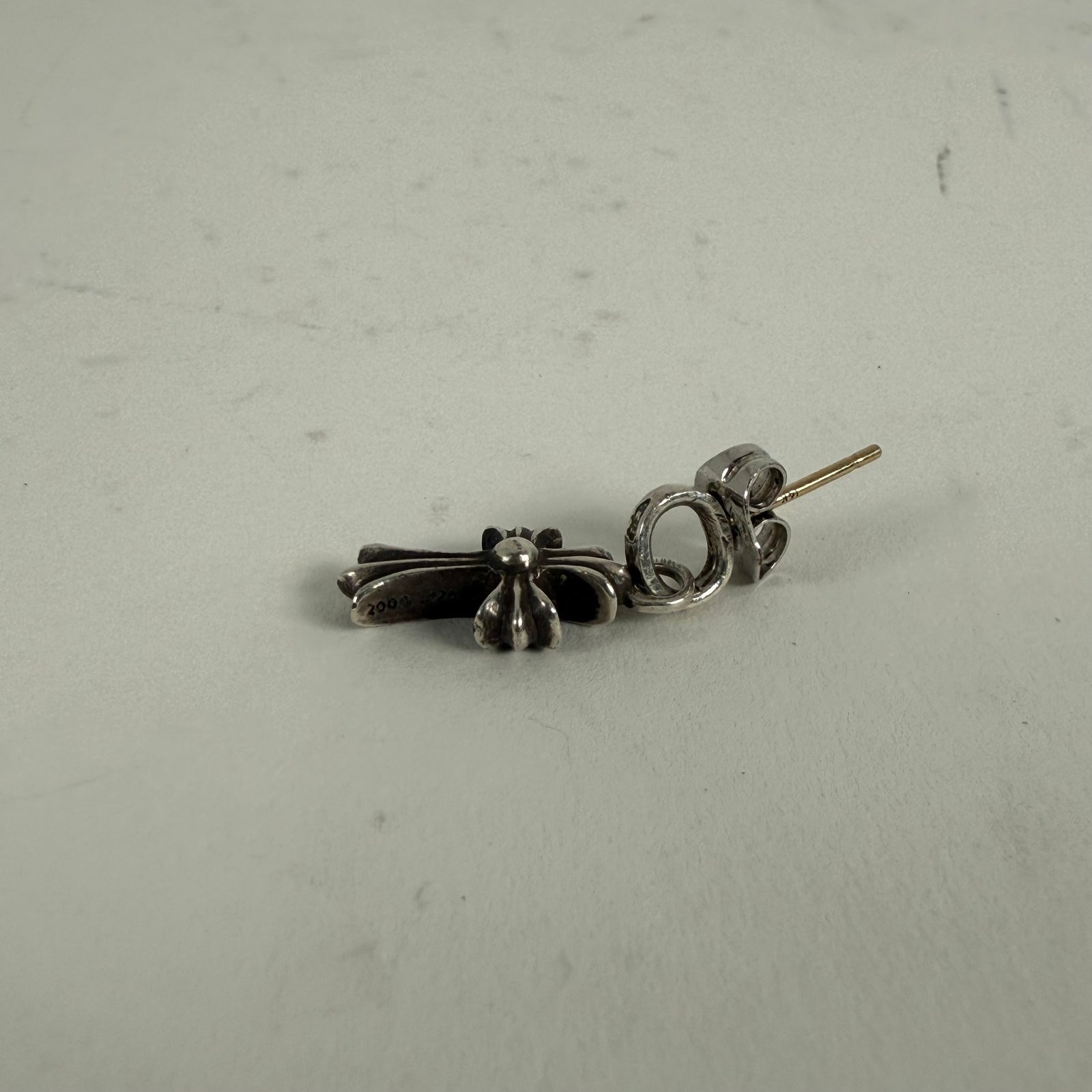 Chrome Hearts Pave Diamond .925 Baby Fat Earring