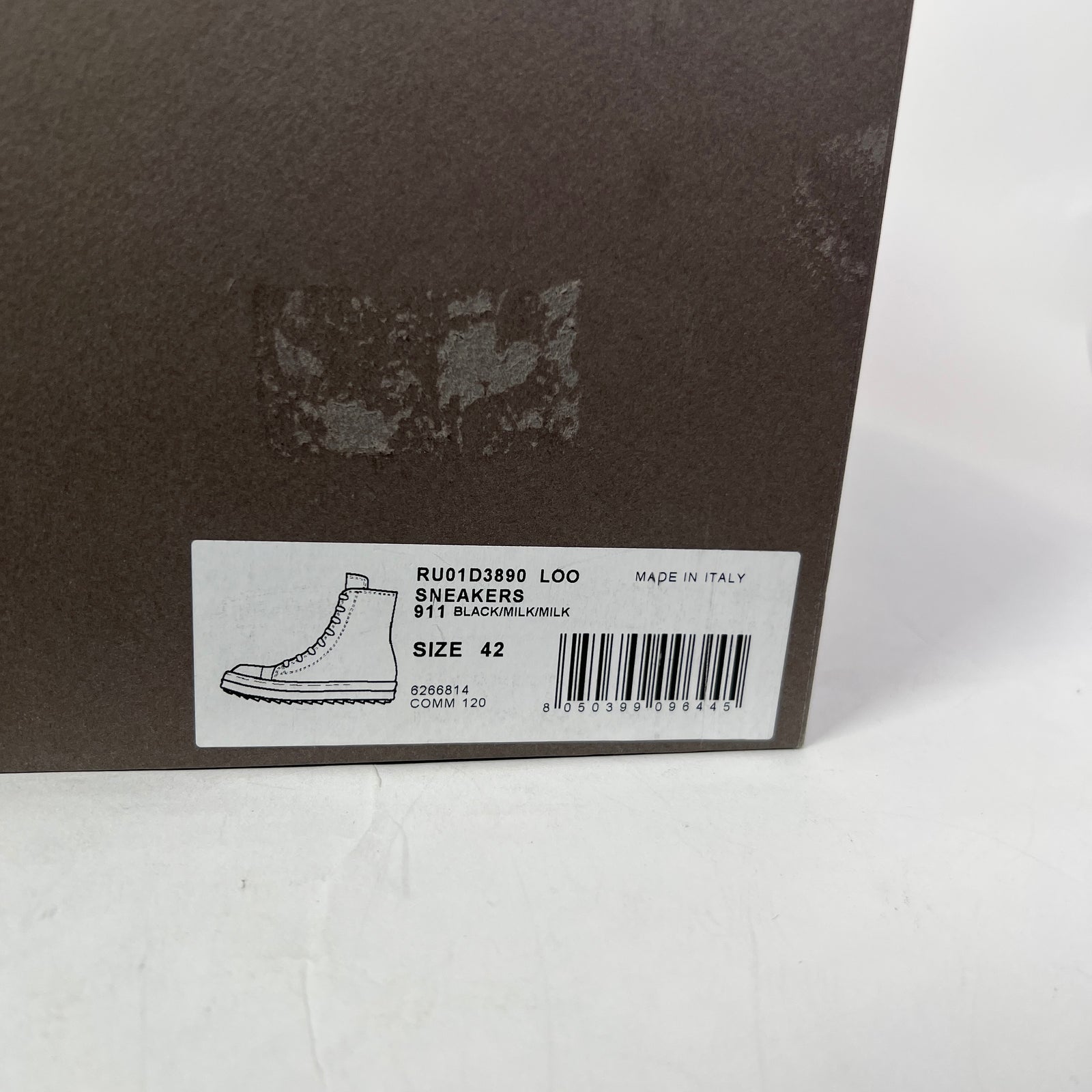 Rick Owens Mainline Leather High-Top Ramones