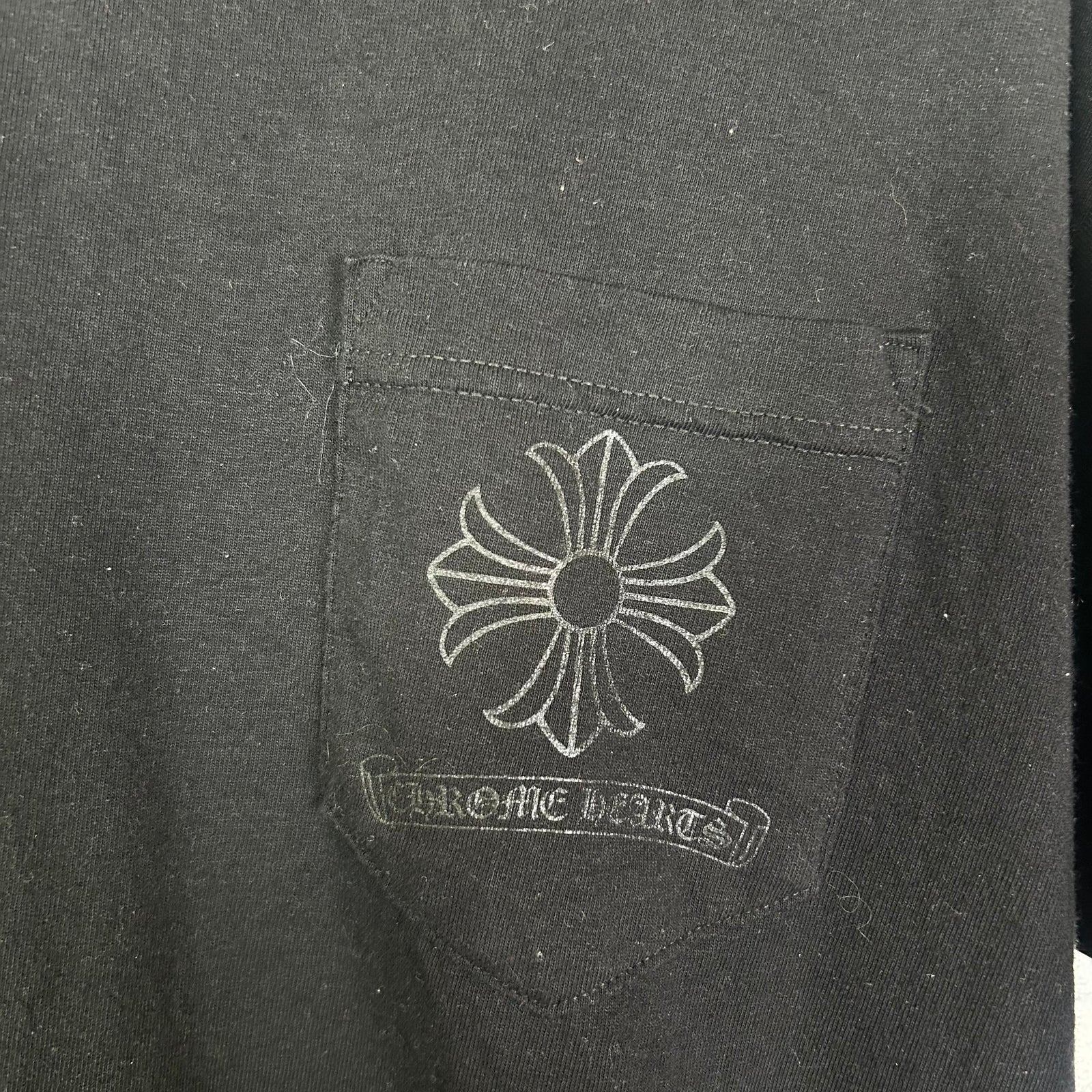 Chrome Hearts Vintage Tonal Floral Plus Cross T-Shirt