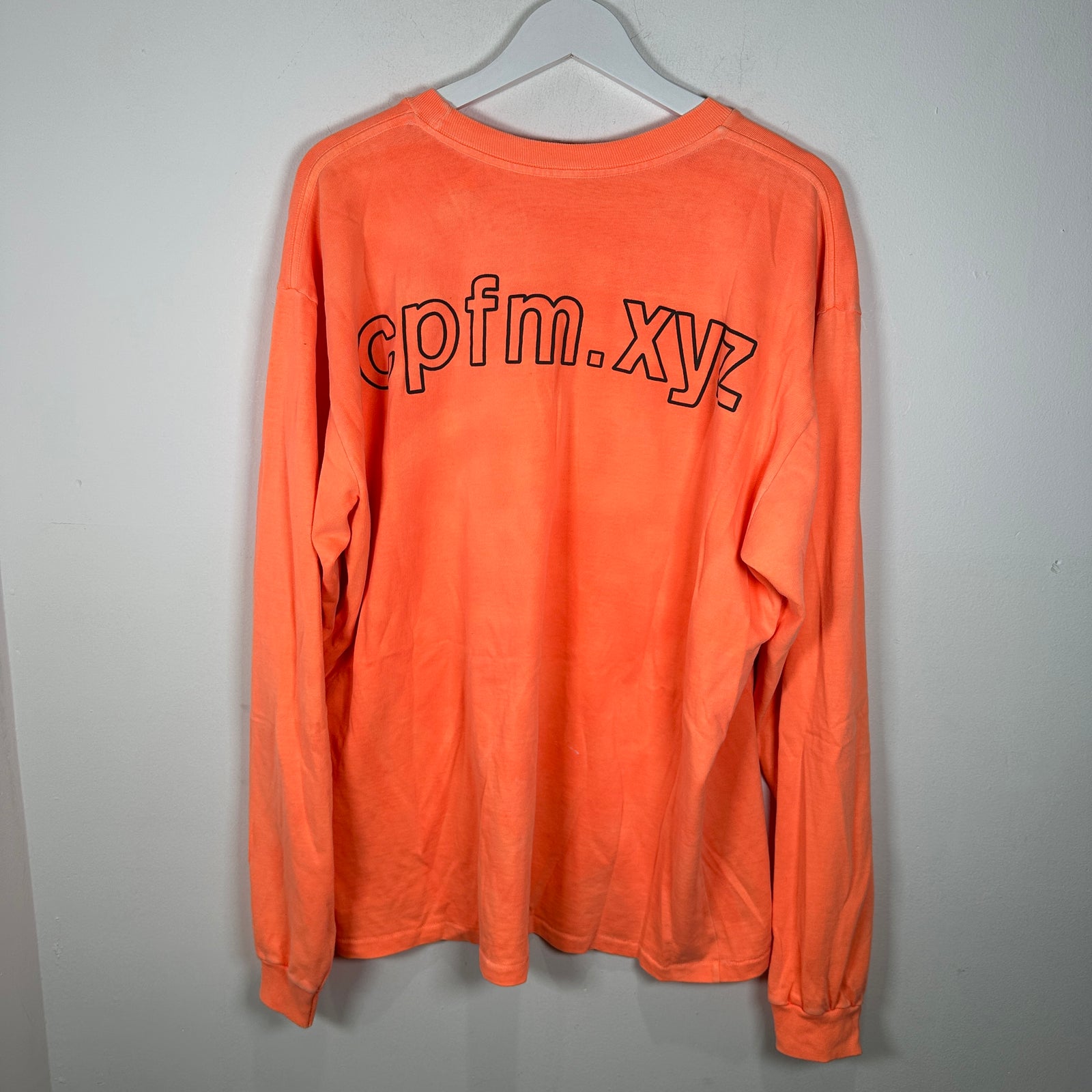 CPFM Orange 'Different' Logo Long-sleeve T-Shirt Size XL