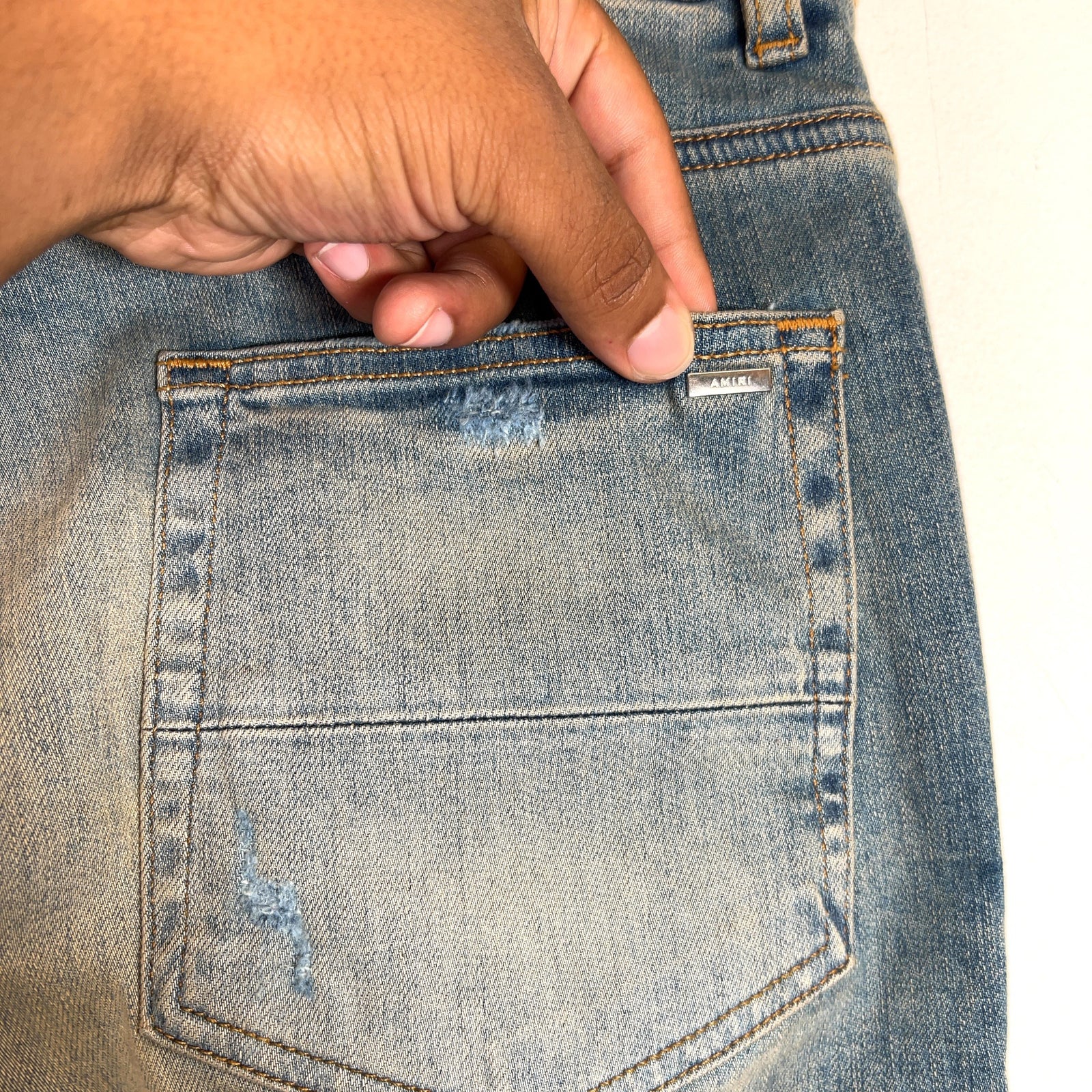 Amiri Clay Indigo Cherub Jeans