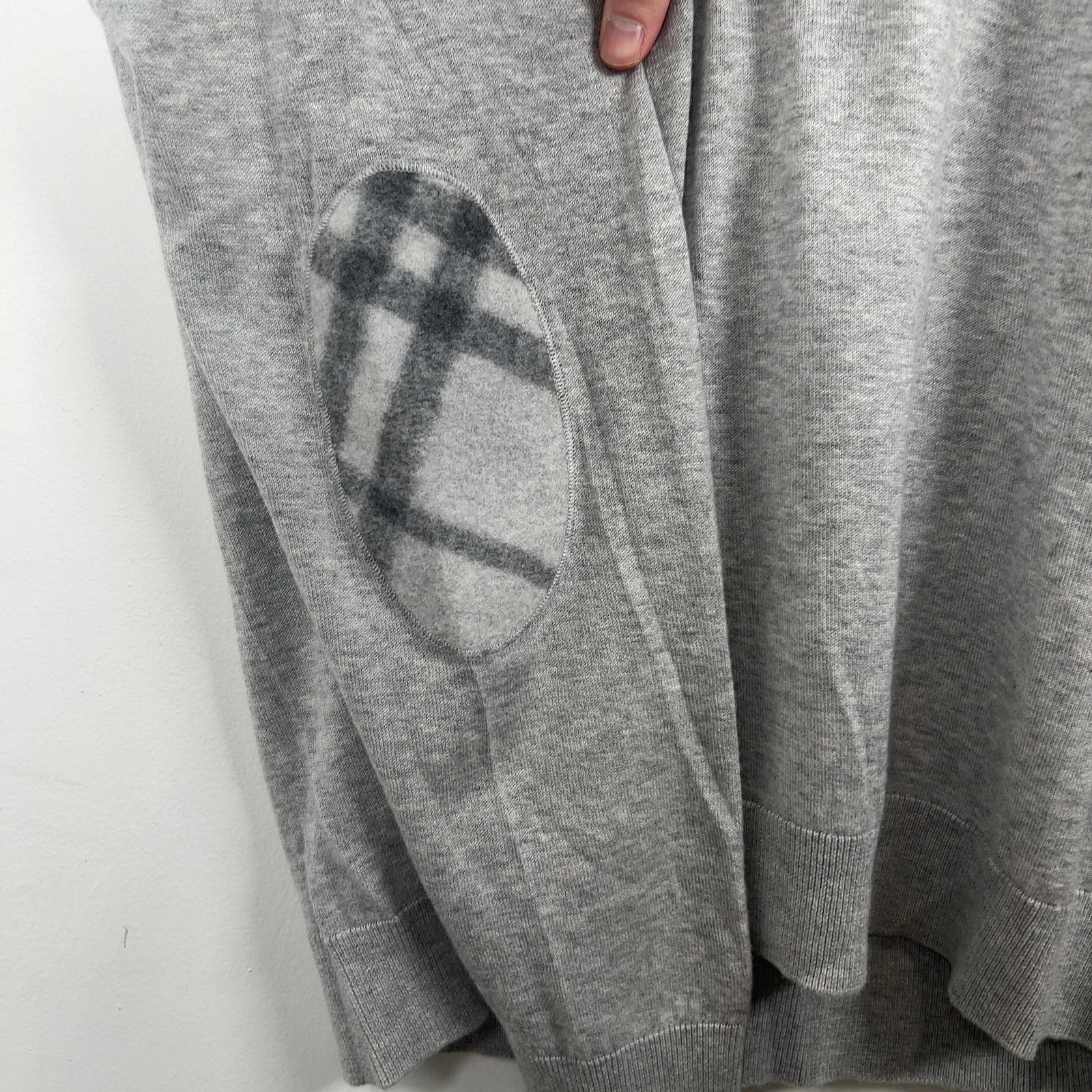 Burberry Cashmere Elbow Patch Sweater