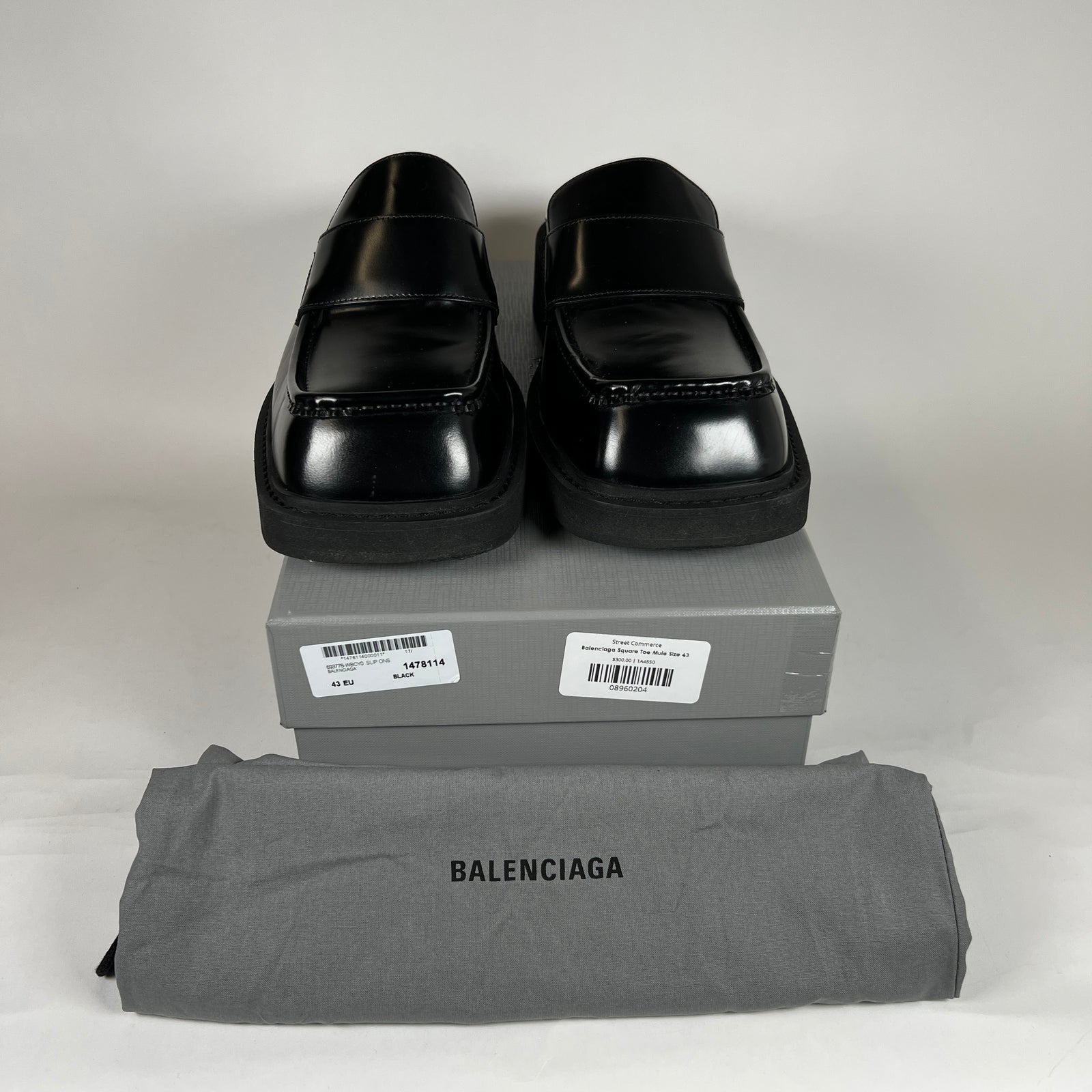 Balenciaga Square Toe Mule Size 43