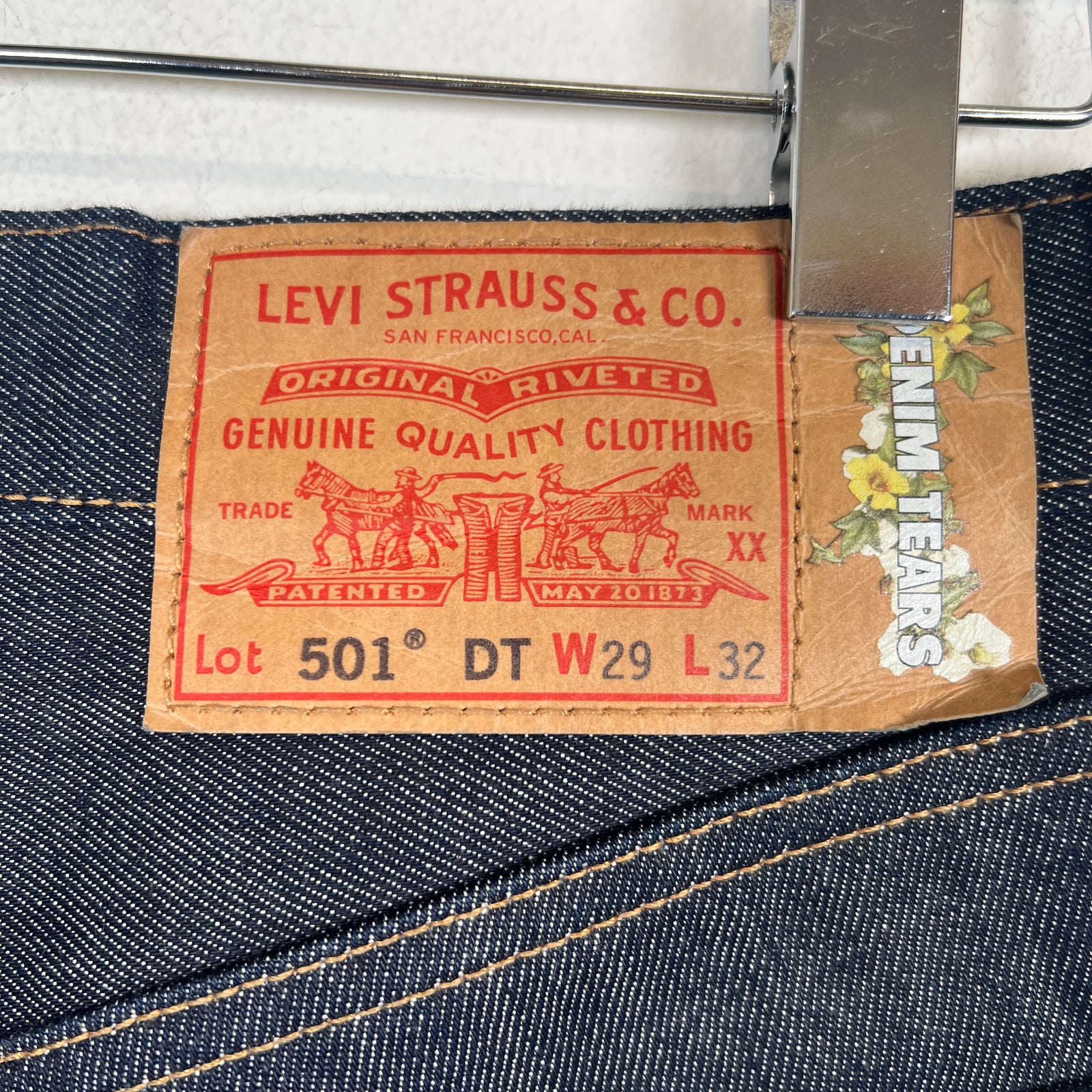 Denim Tears Raw Denim Wreath Jeans Size 29