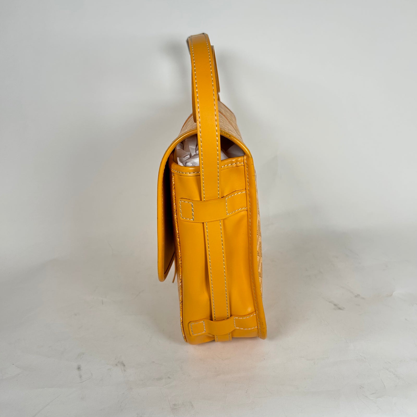 Goyard Yellow Belvedere PM Shoulder Bag