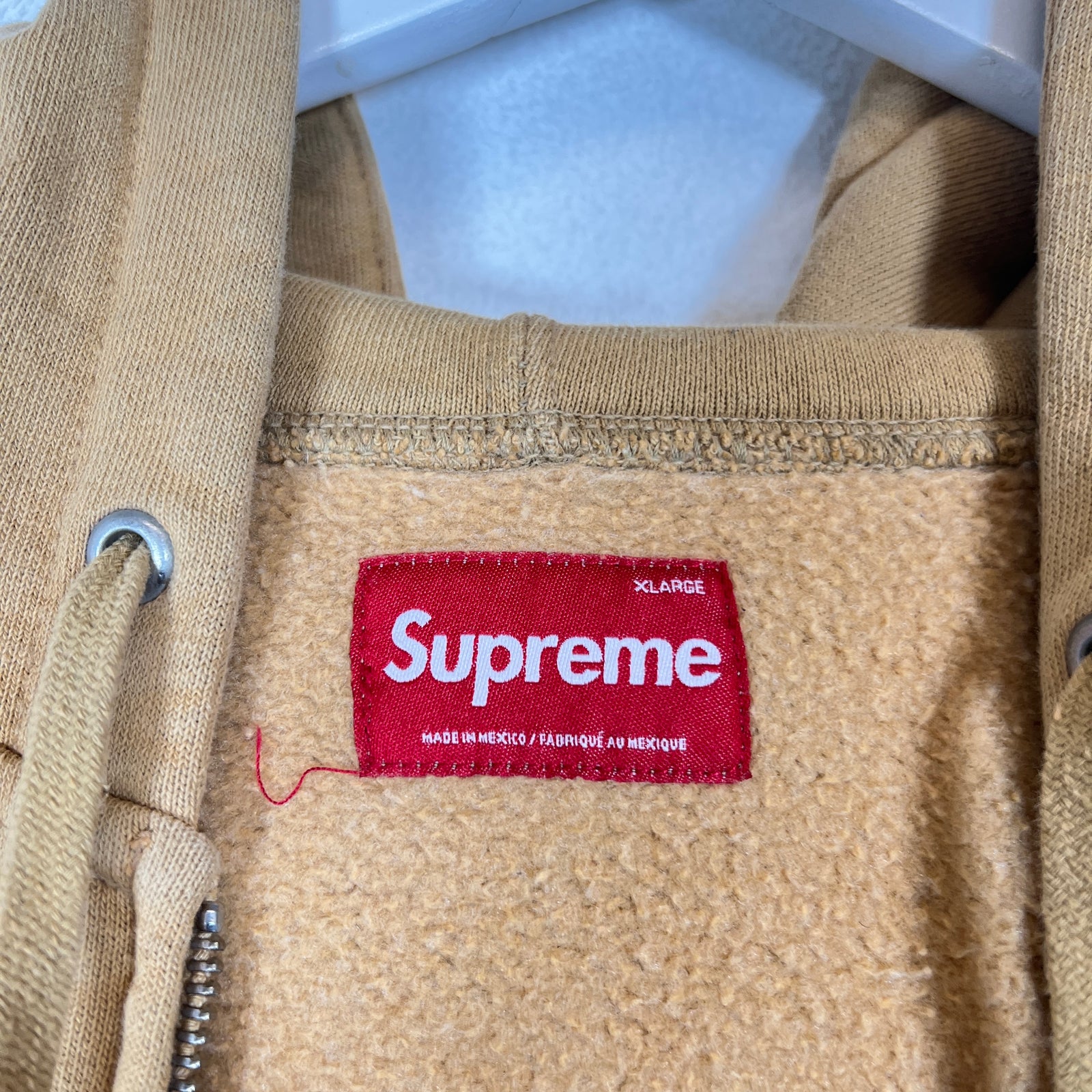 Supreme Brown Mini Bogo Zip-Up Hoodie Size XL