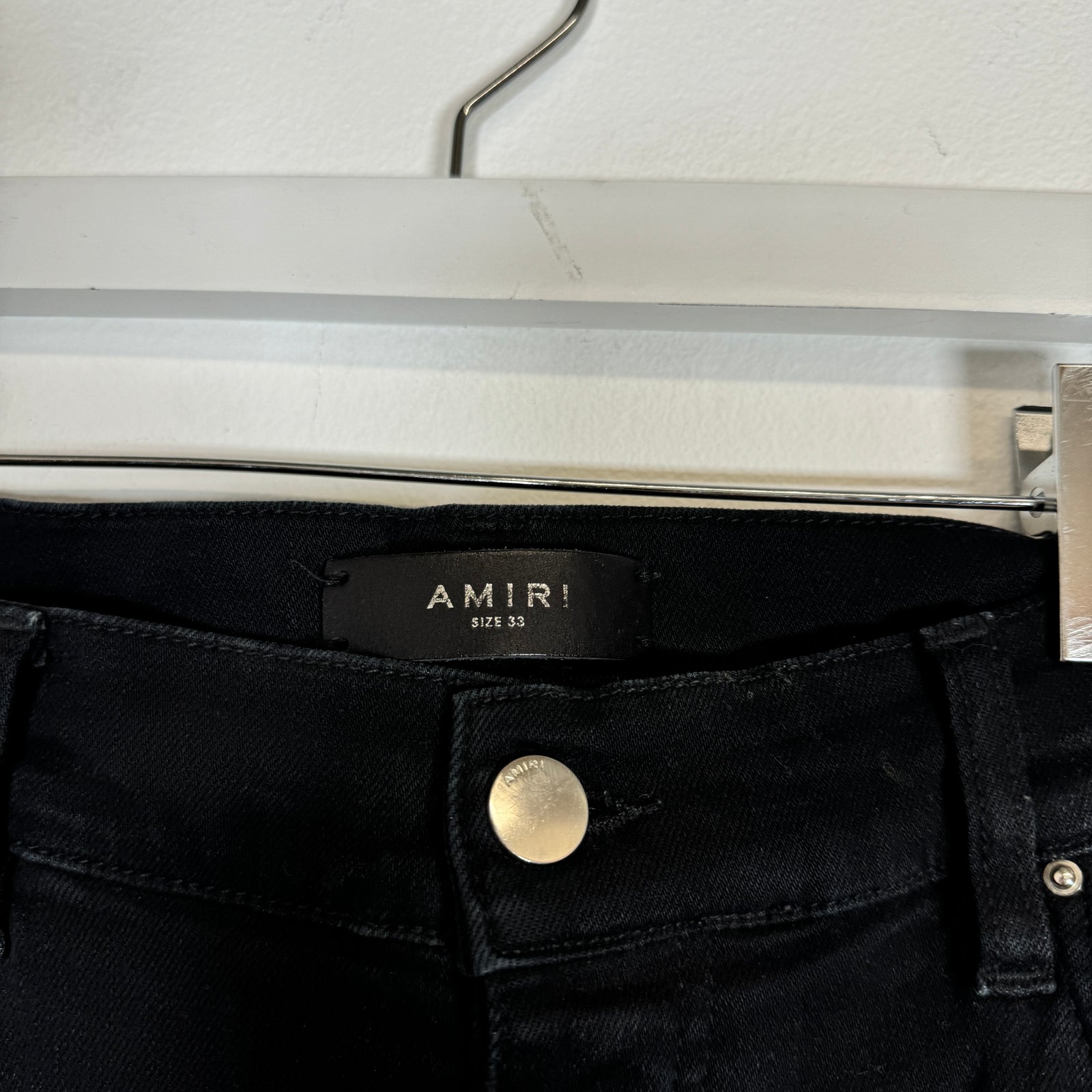 Amiri Mx1 Pink Patch Darkwash Jeans Size 33