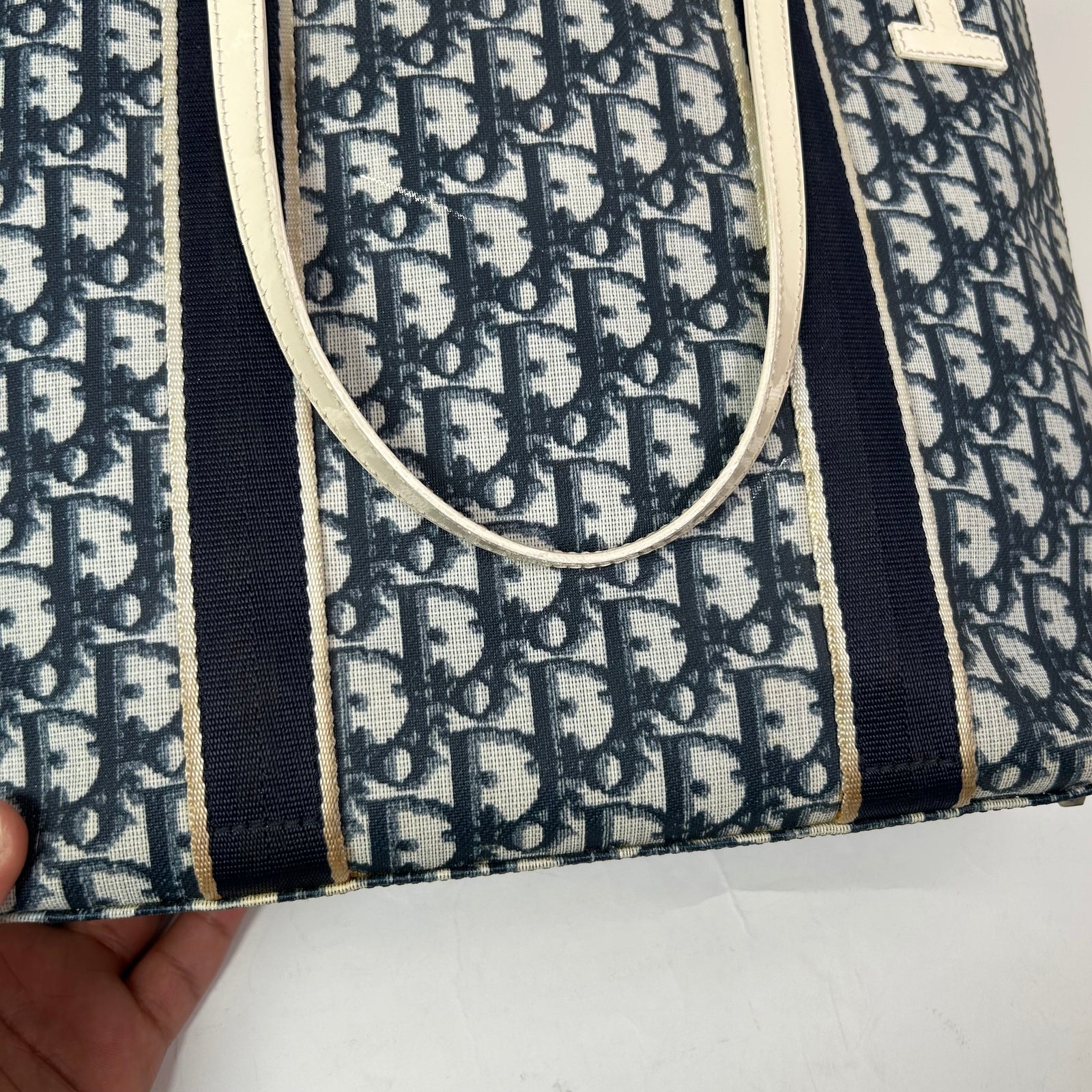 Christian Dior Trotter 1 Canvas Tote Bag