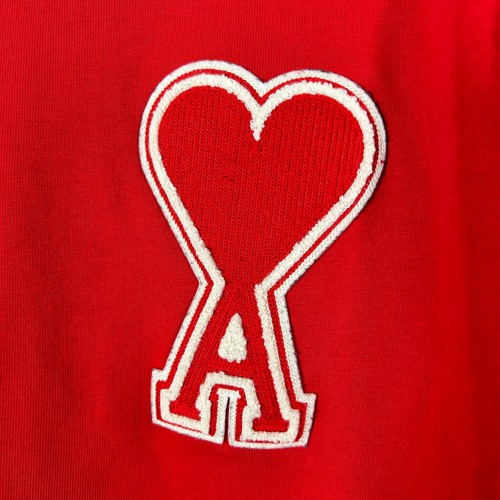 Ami Heart Logo Red T-Shirt Size L