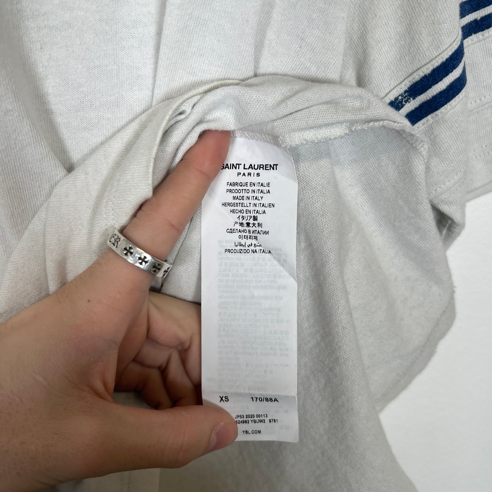 Saint Laurent College Logo T-Shirt XS