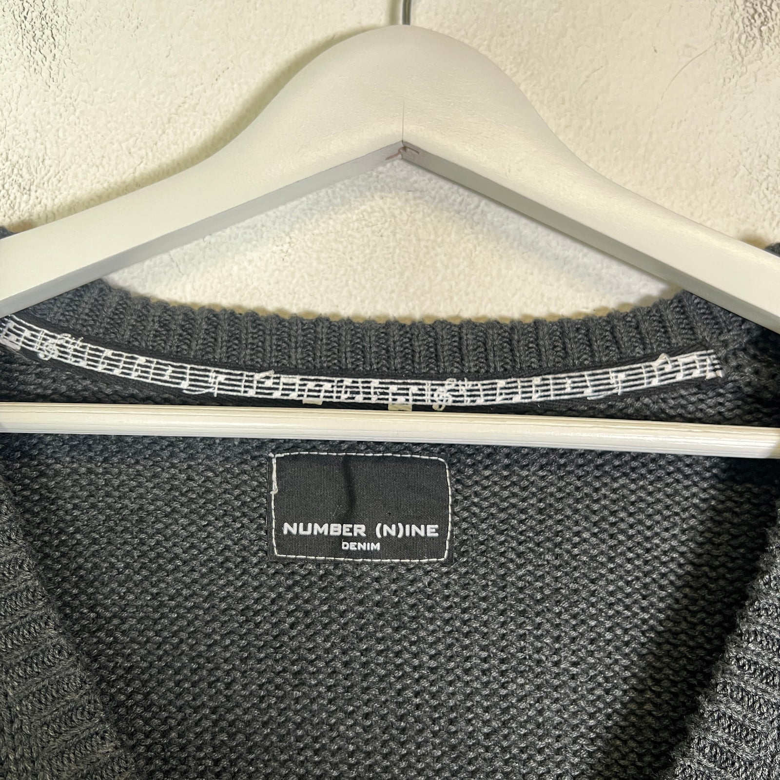 Number (N)ine Grey Knit Cardigan