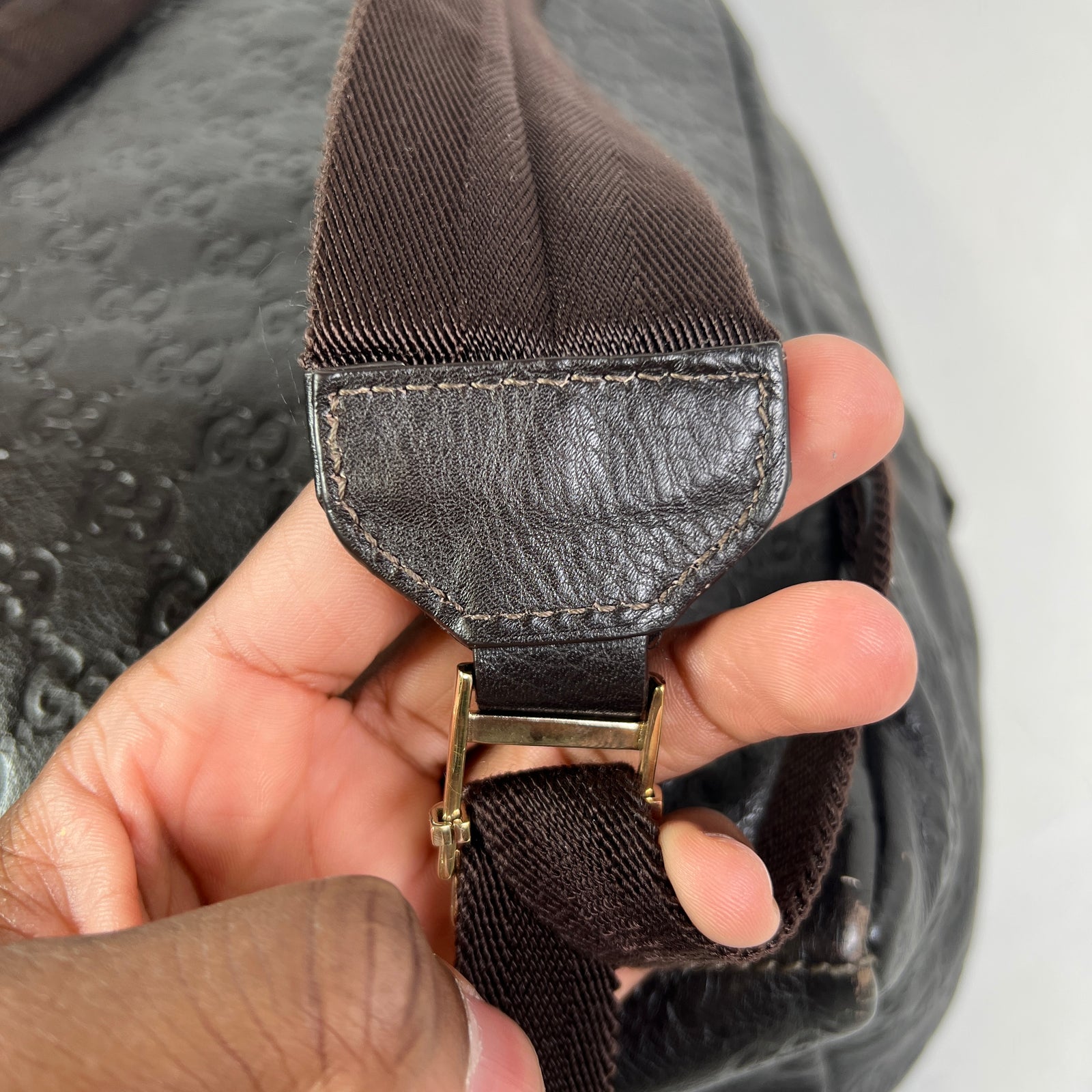 Gucci Brown GG Guccissima Signature Leather Backpack