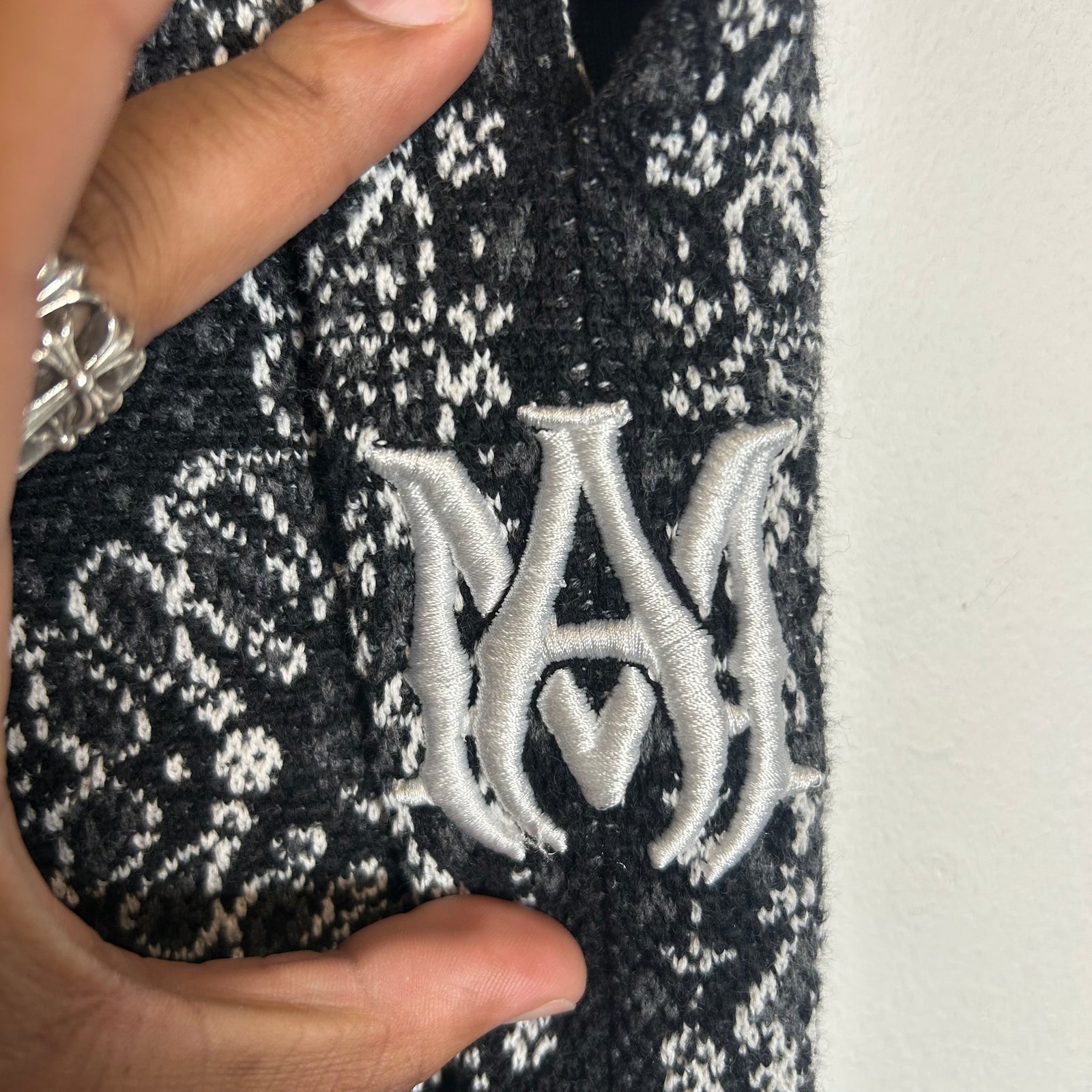 Amiri Black/Grey Bandana B-Ball Sweatpants Size XS