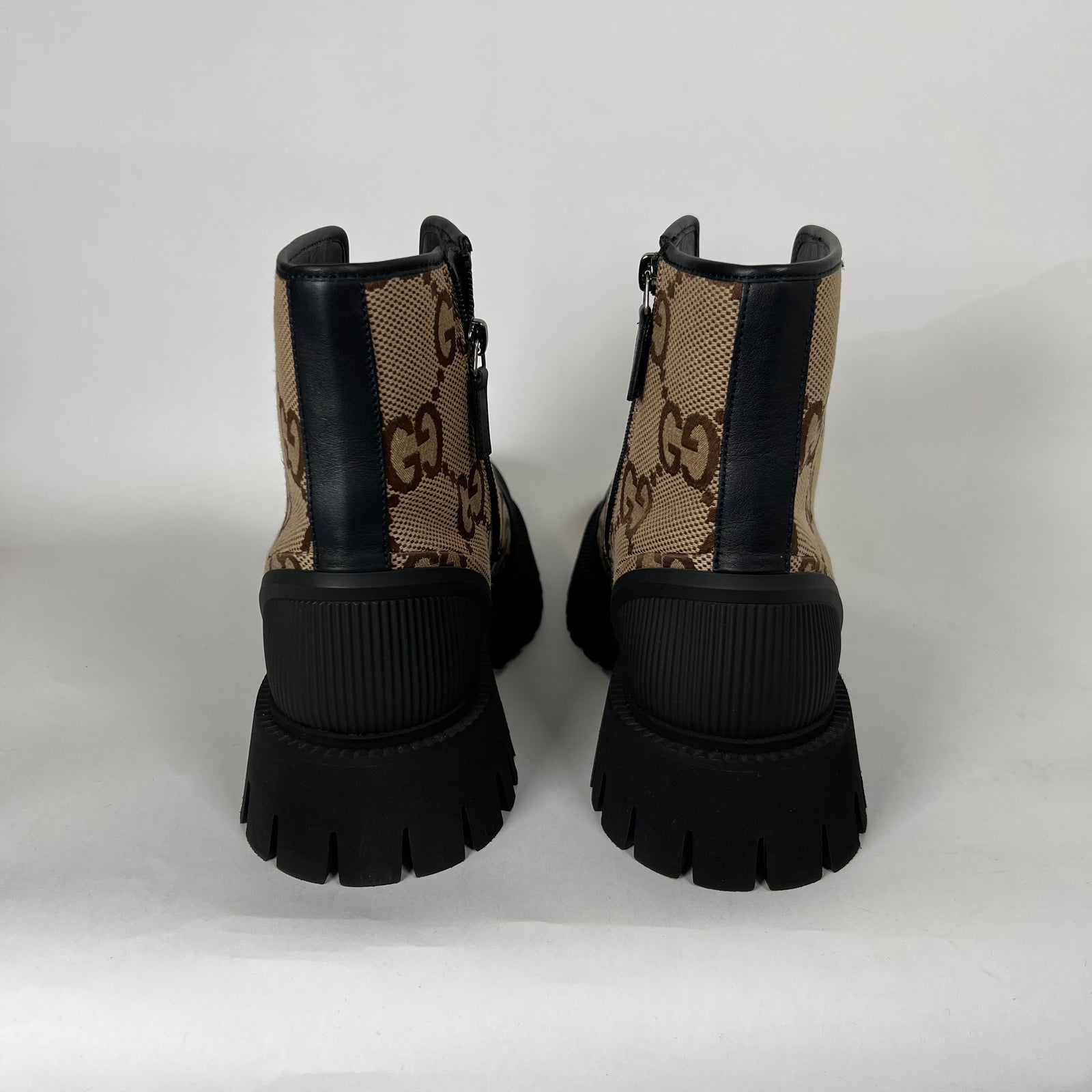 Gucci Combat Boots GG Supreme Size 11
