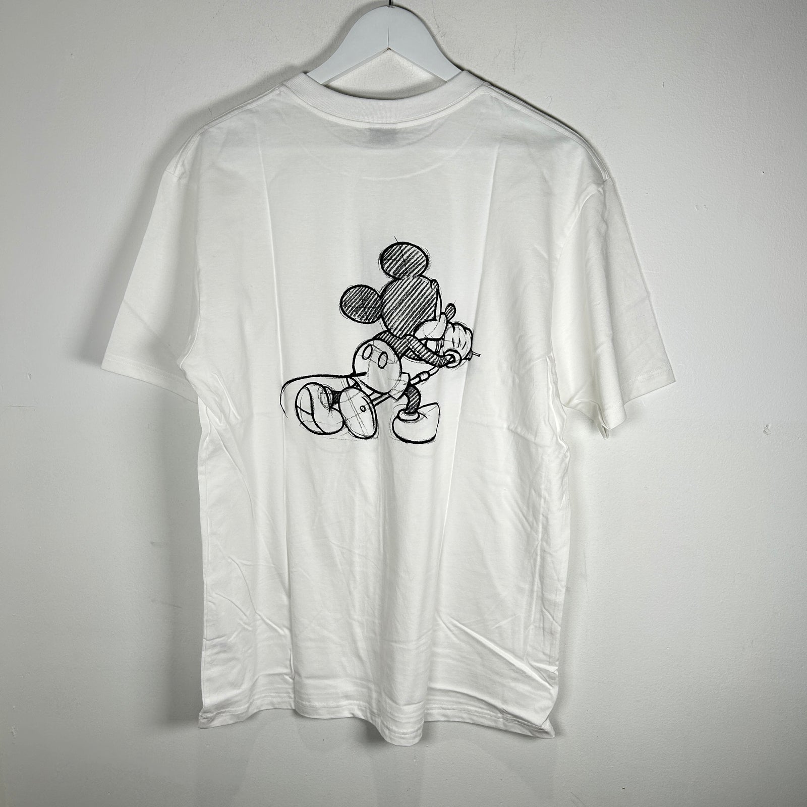 Number (N)ine White Mickey Sketch T-Shirt Size 4