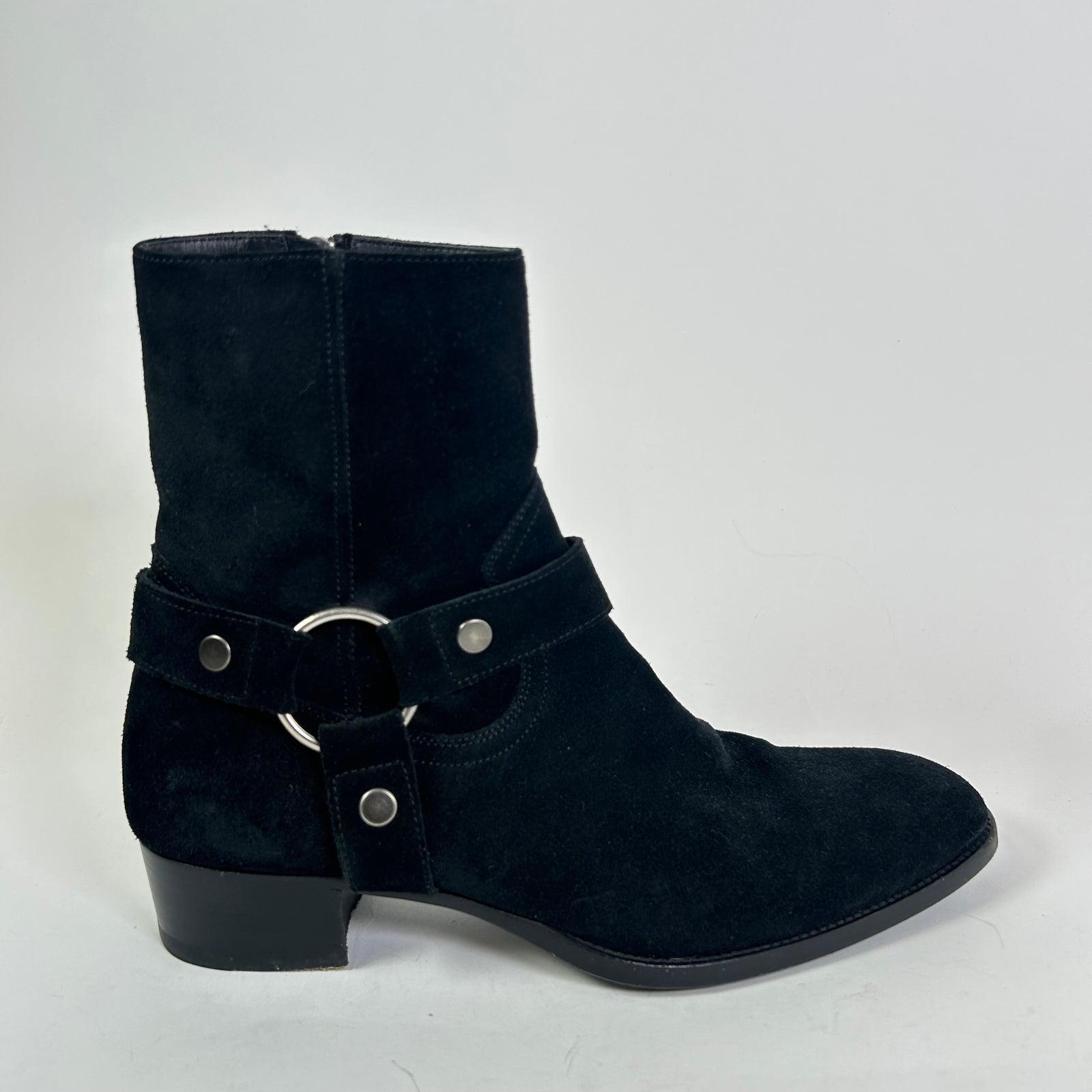 Saint Laurent Paris Suede Wyatt Boots
