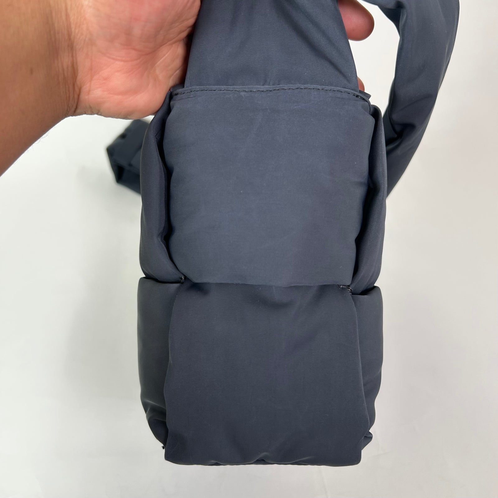 Bottega Veneta Navy Padded Tech Cassette Shoulder Bag