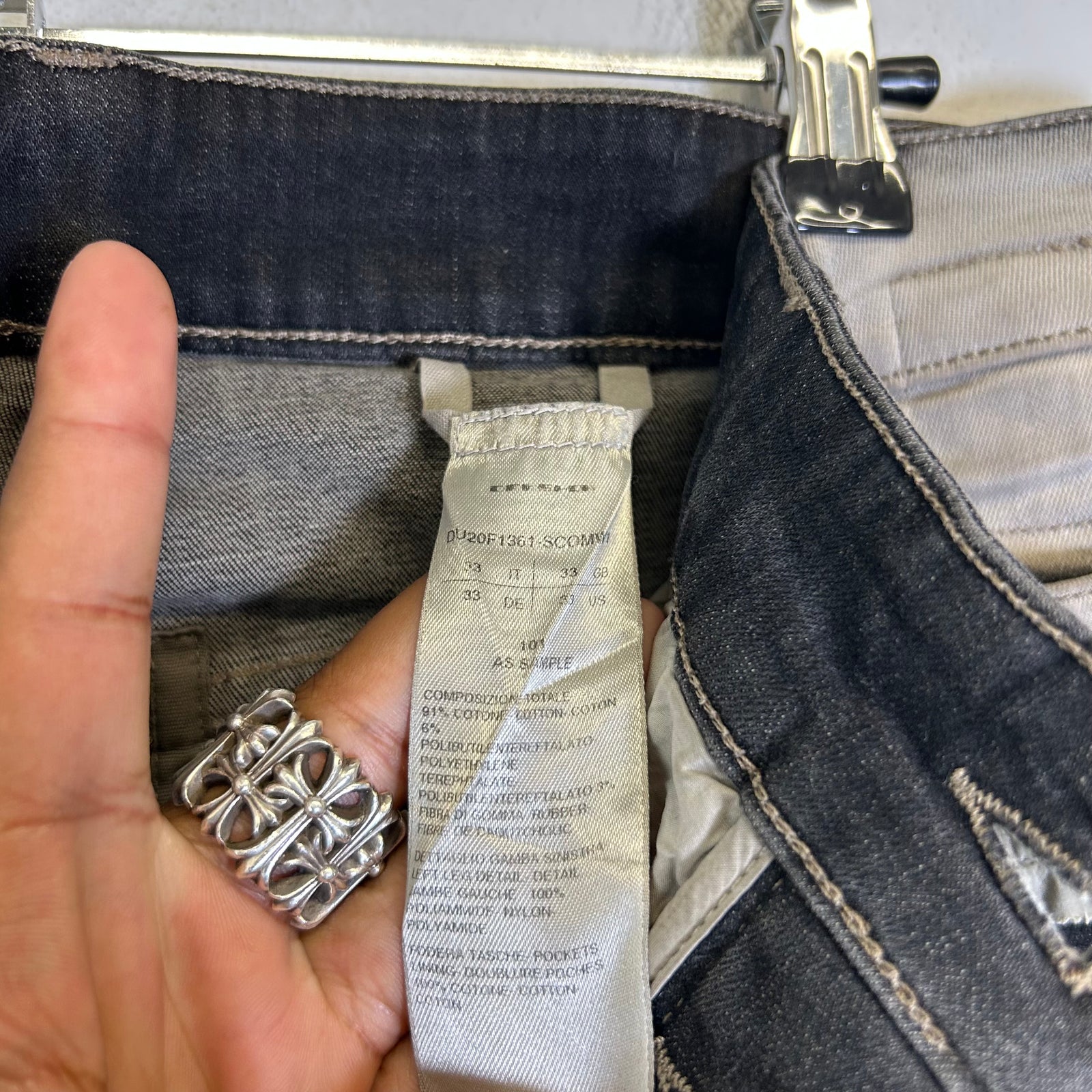 Rick Owens DRKSHDW Sample Patchwork Tyrone Cut Jeans