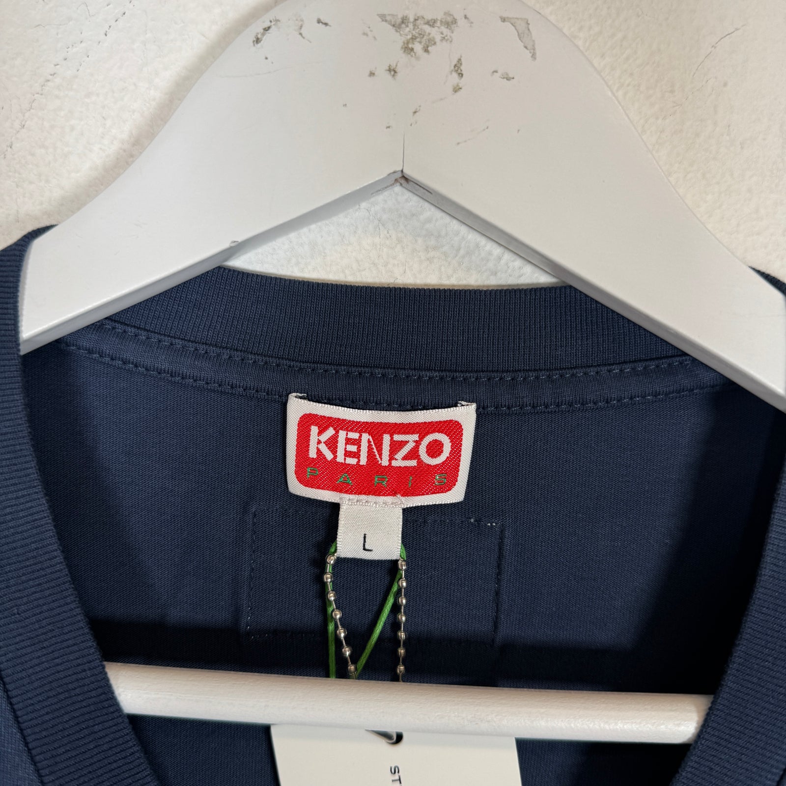 Kenzo Navy Flower Logo Tee Size L