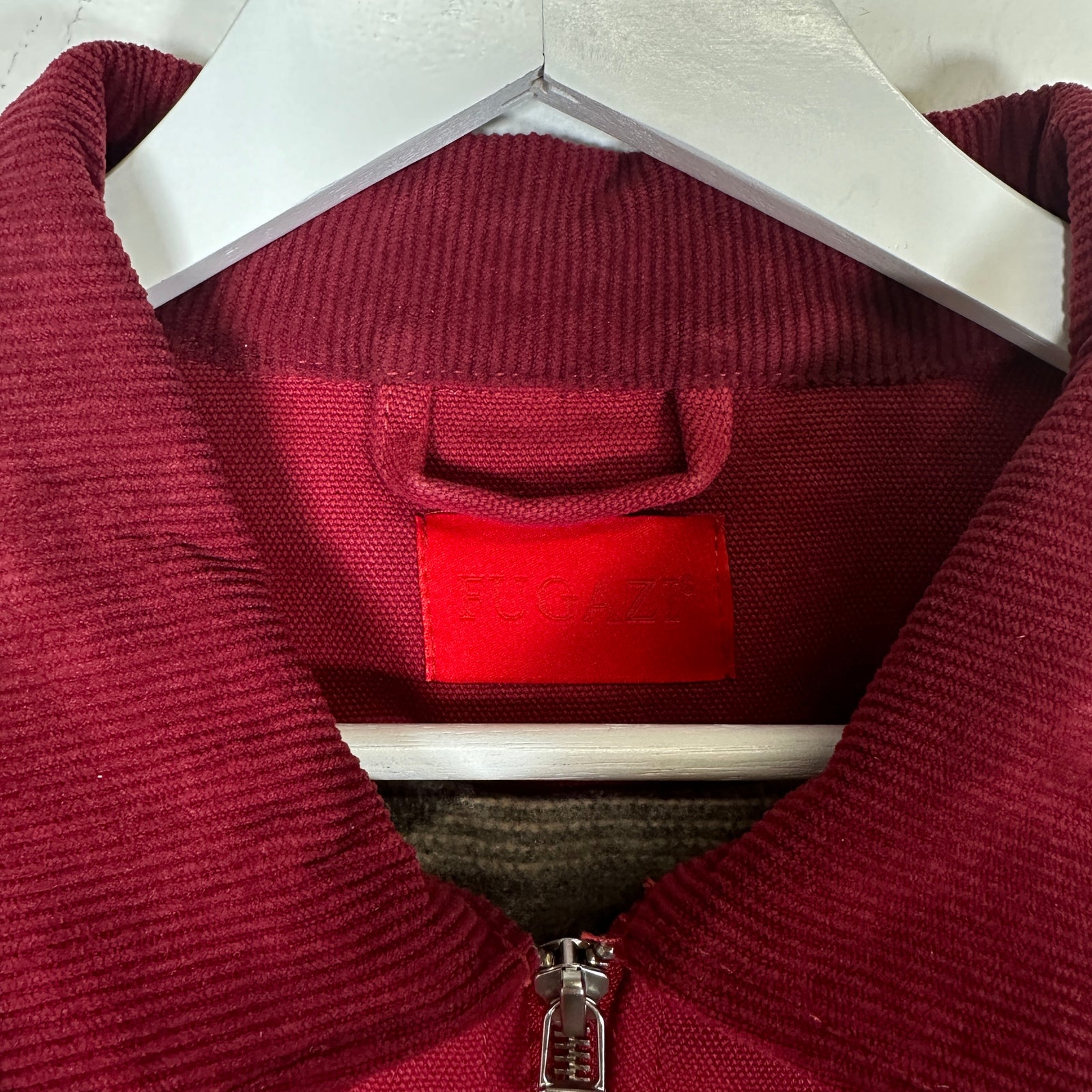 Fugazi Red Chainstitch Work Jacket Size Medium