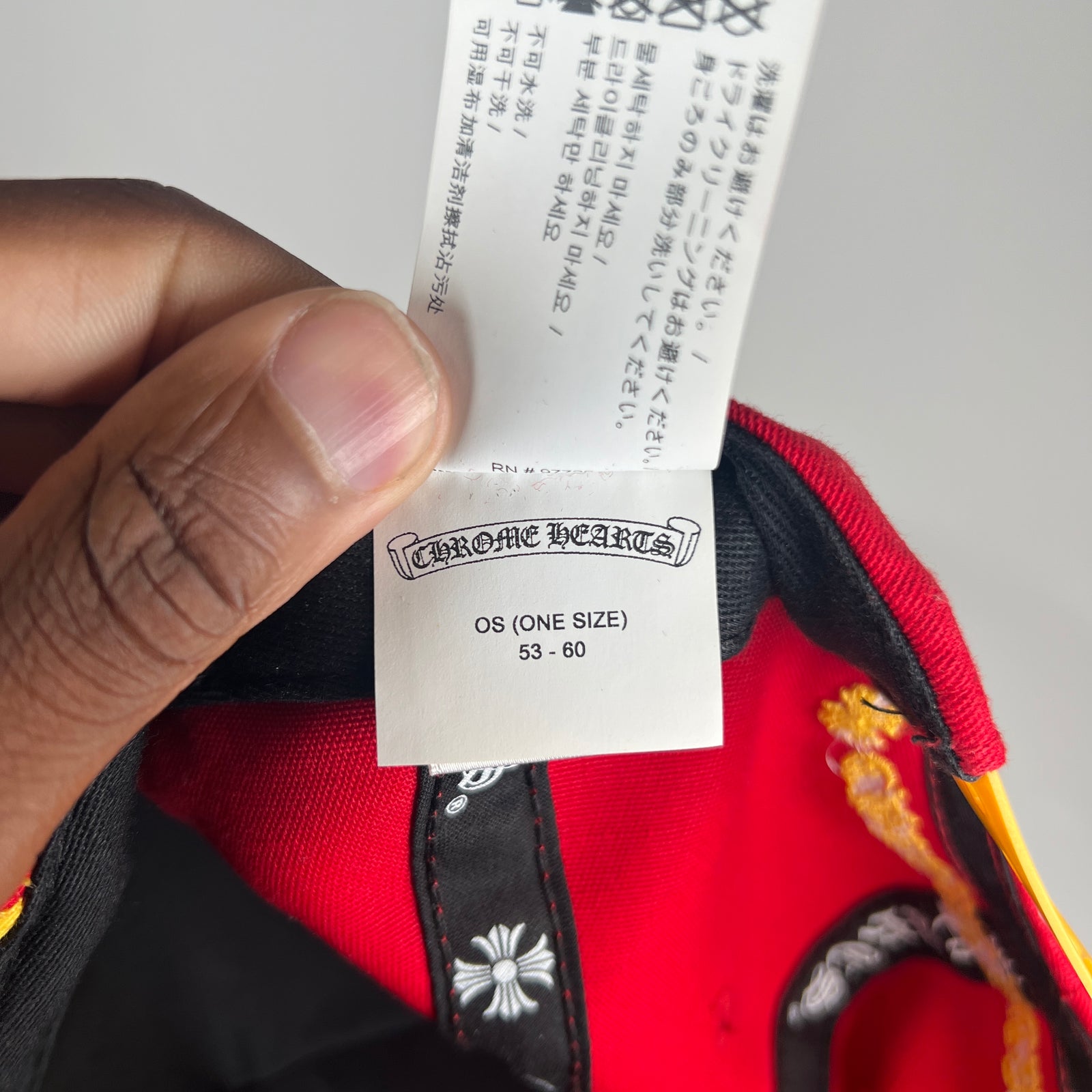 Chrome Hearts Red/Yellow CH Hat