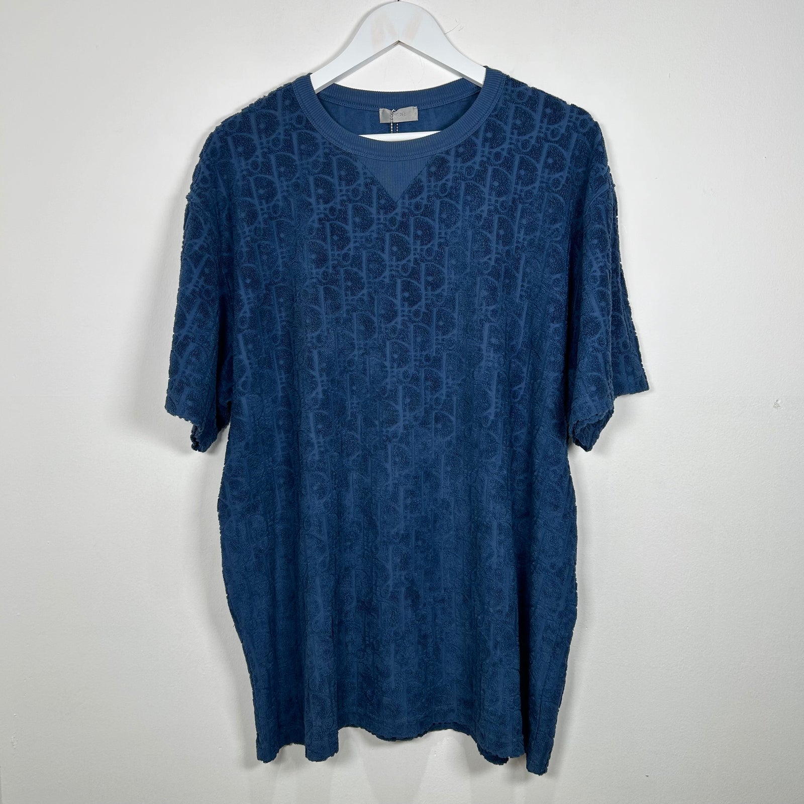 Dior Towel T-Shirt Navy SIze XL