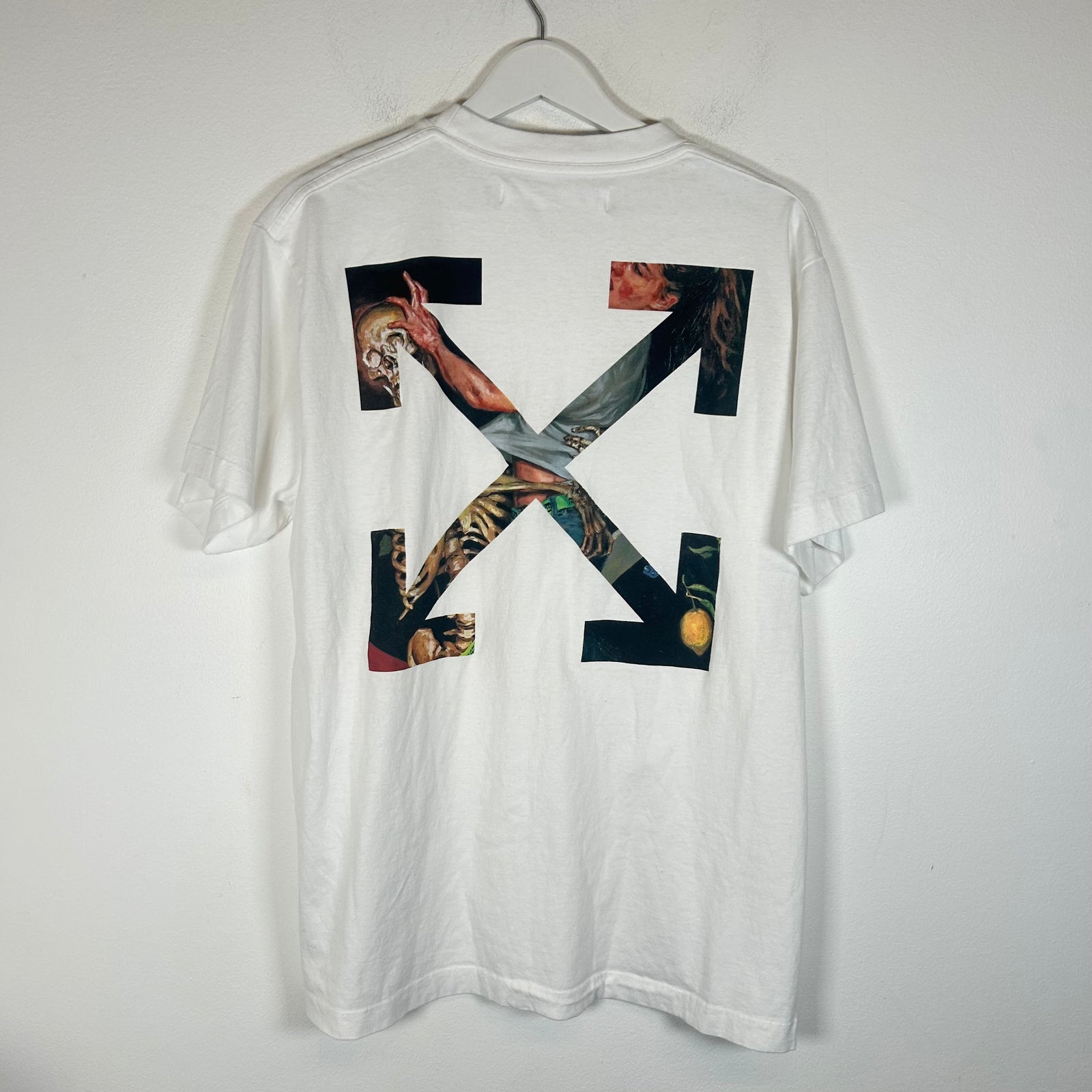 Off-White White Carravaggio T-Shirt Size XS