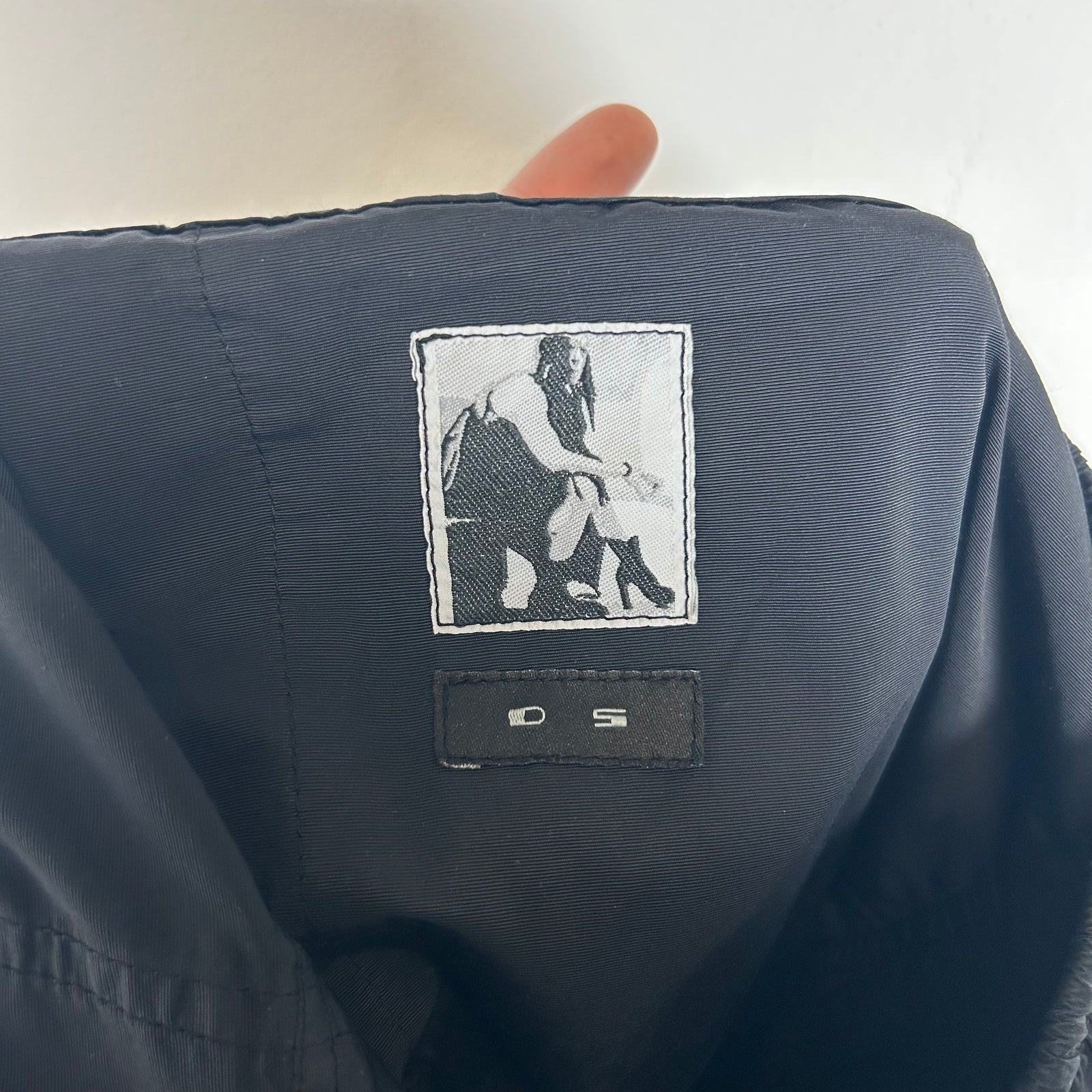 Rick Owens Black Nylon Creatch Cargos Size M