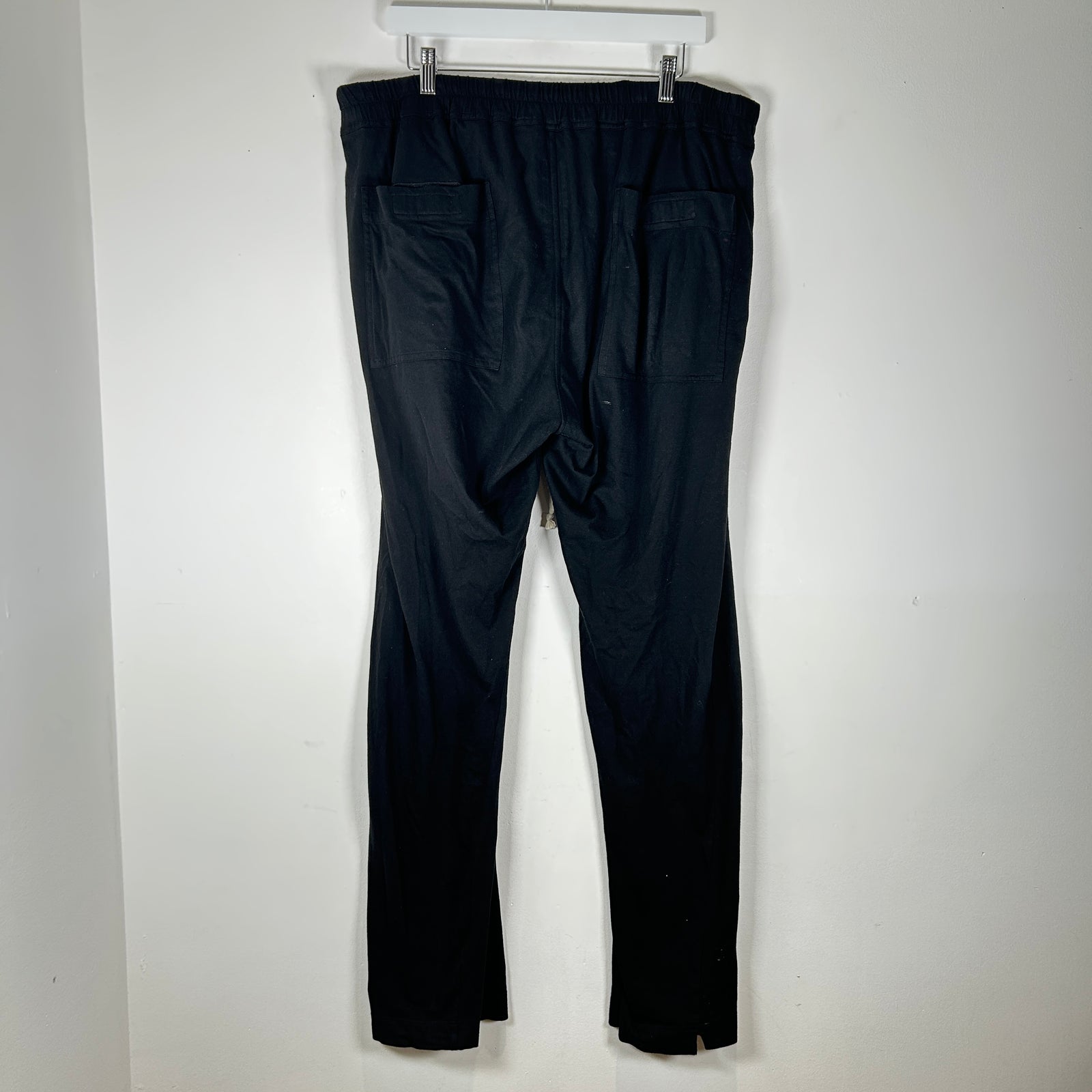 Rick Owens DRKSHDW Black Thin Drop Crotch Sweats Size XXL