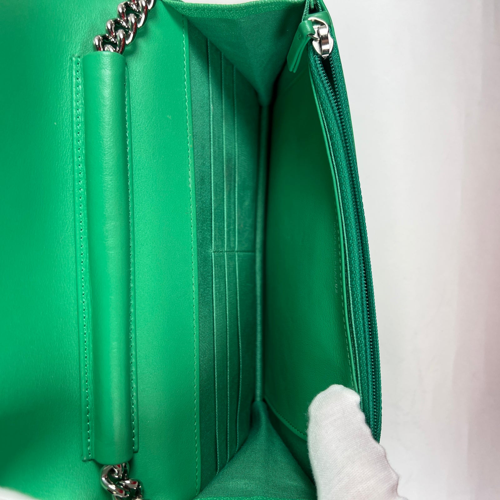 Chanel Mini Boy Bag Green