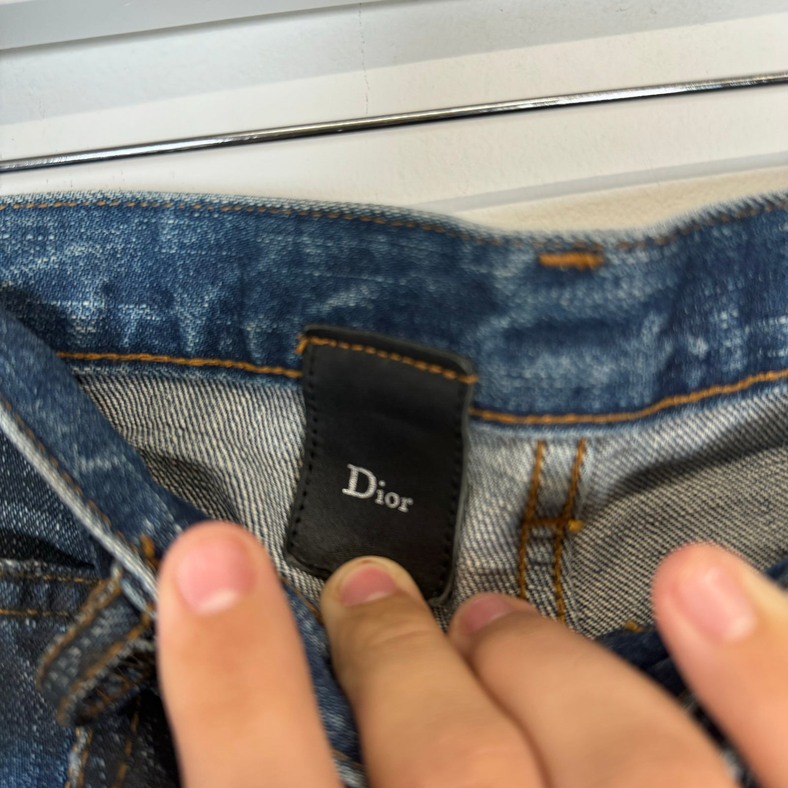 Dior Homme Indigo Clawmark Jeans Size 34