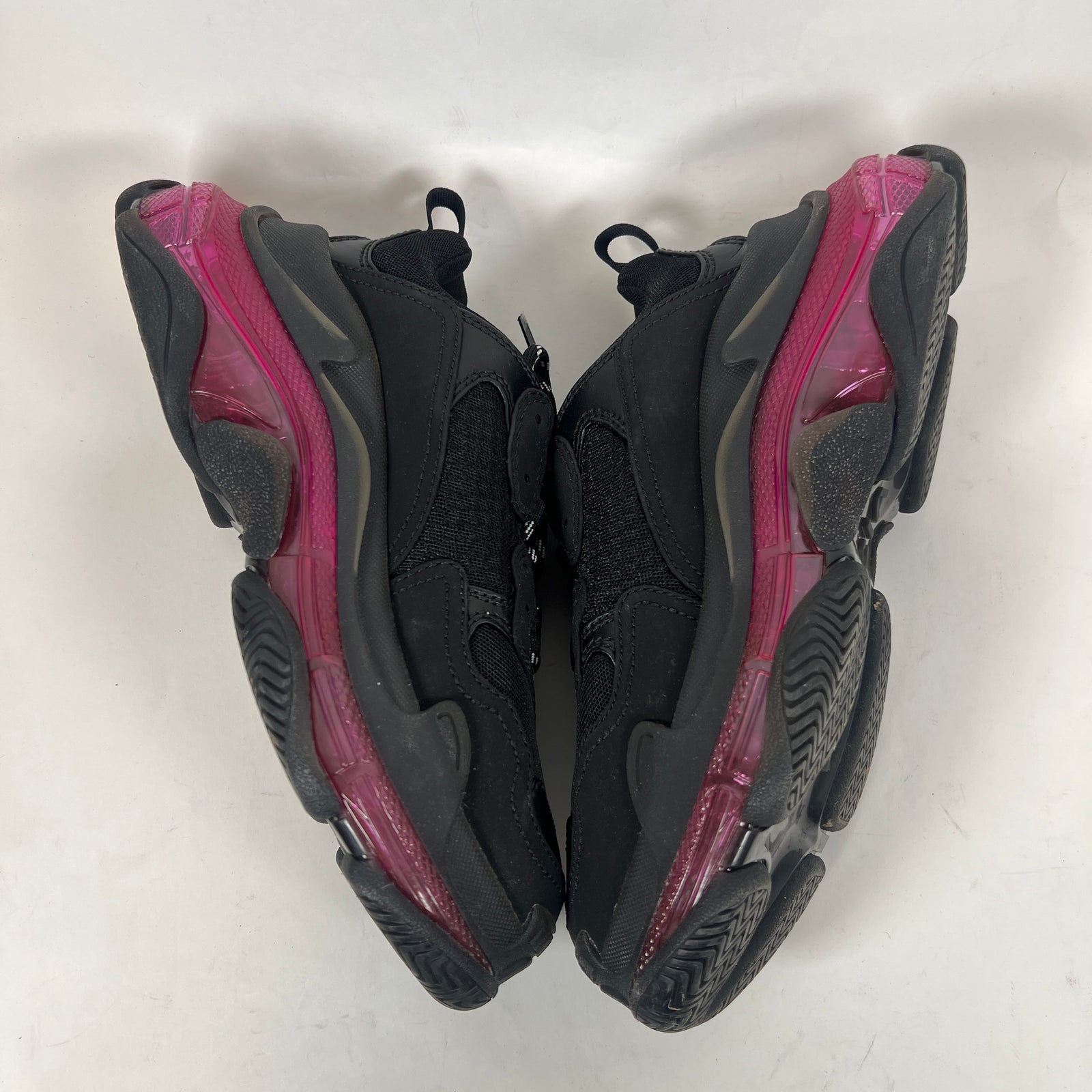 Balenciaga Black/Pink Triple S Sneaker Size 38