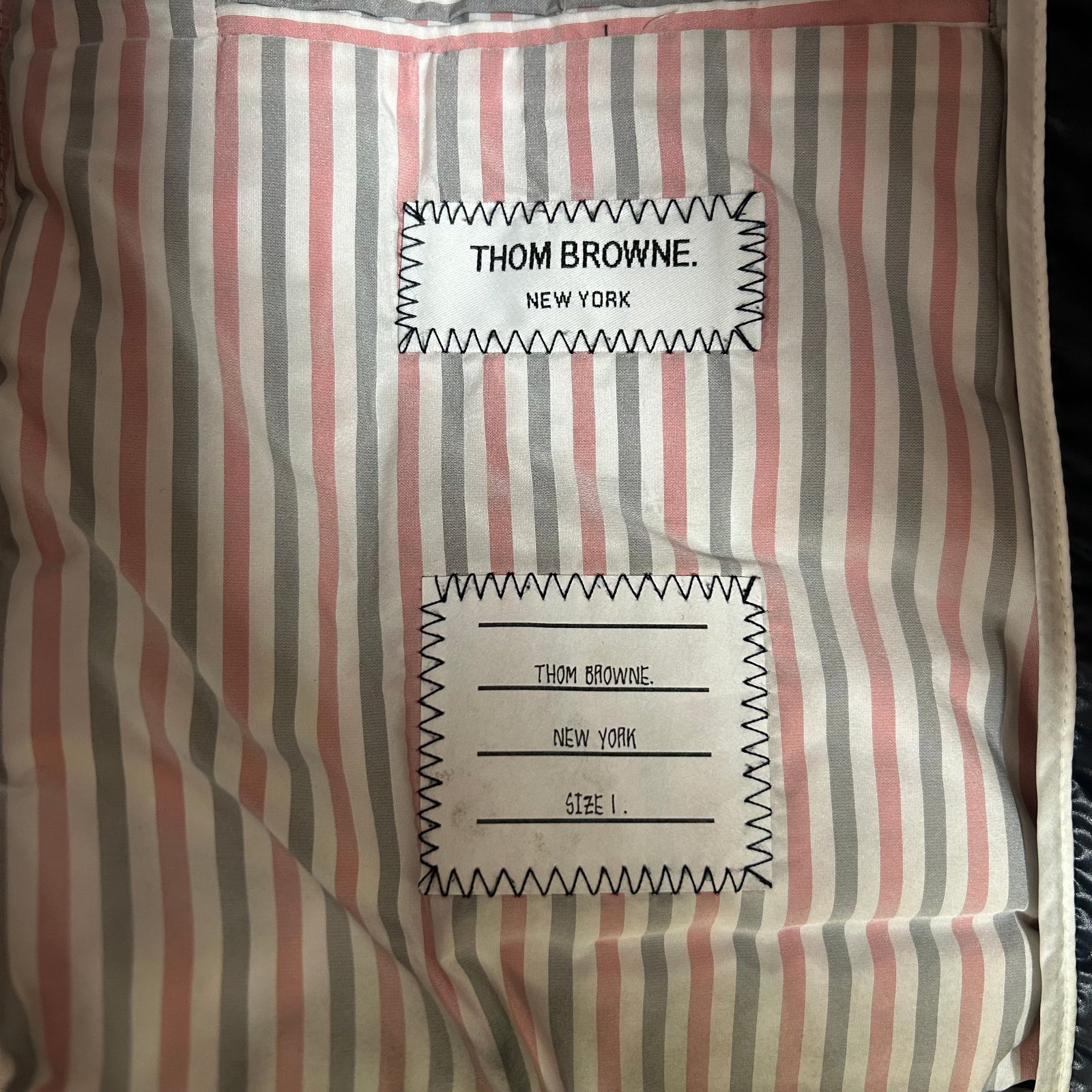 Thom Browne Navy Puffer Vest Size 1