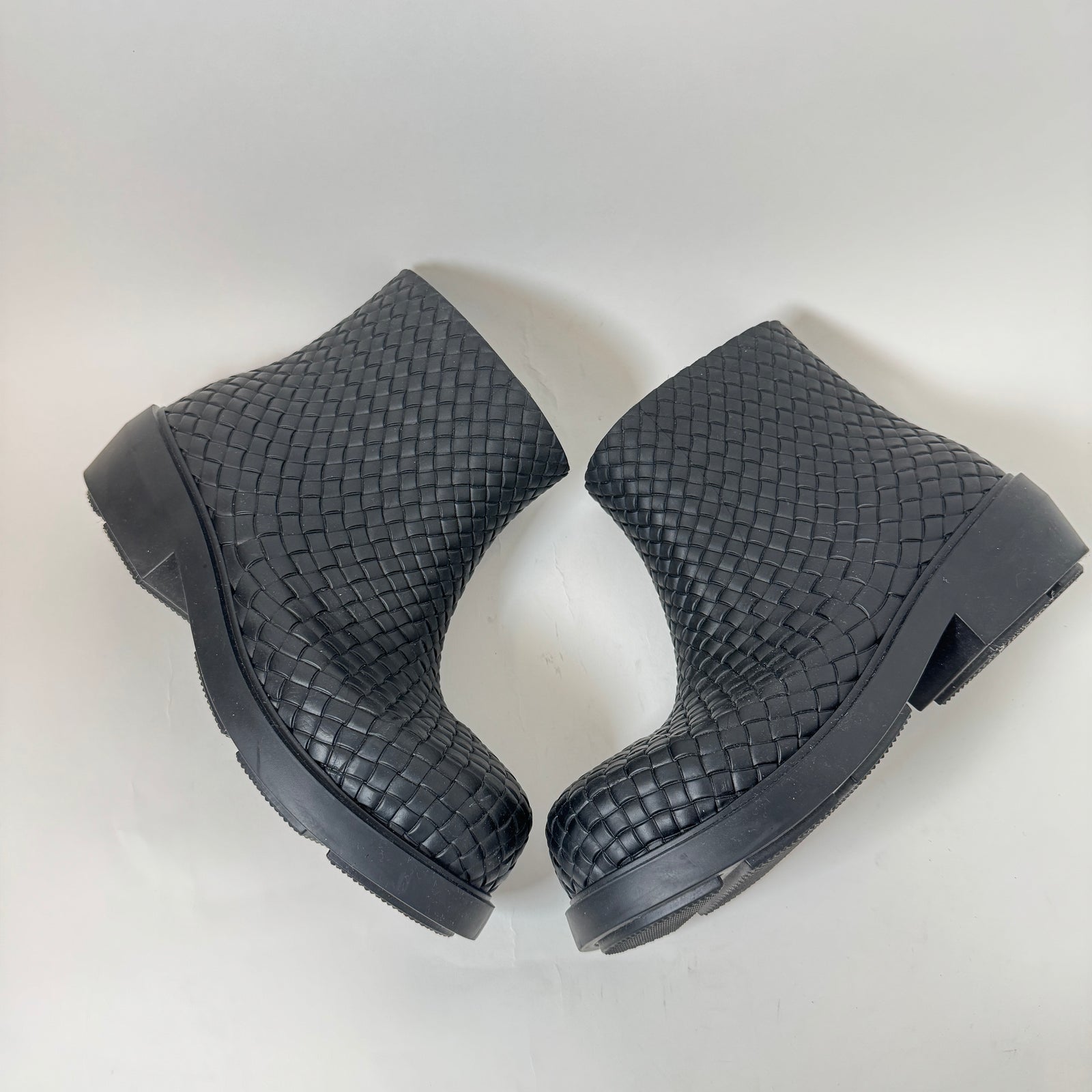 Bottega Veneta Black Fireman Ankle Boot Size 44