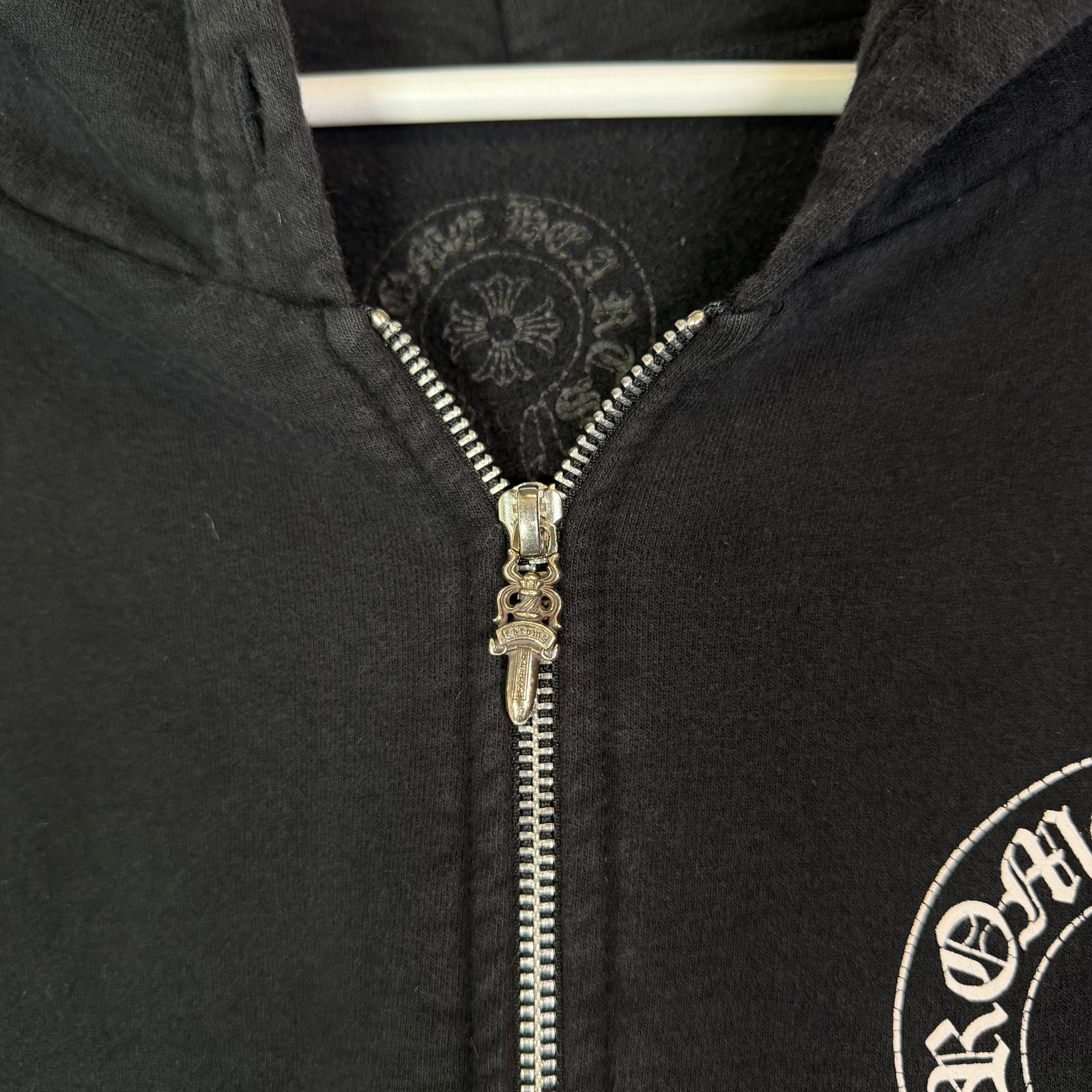 Chrome Hearts Horseshoe Floral Cross Zip-Up Hoodie
