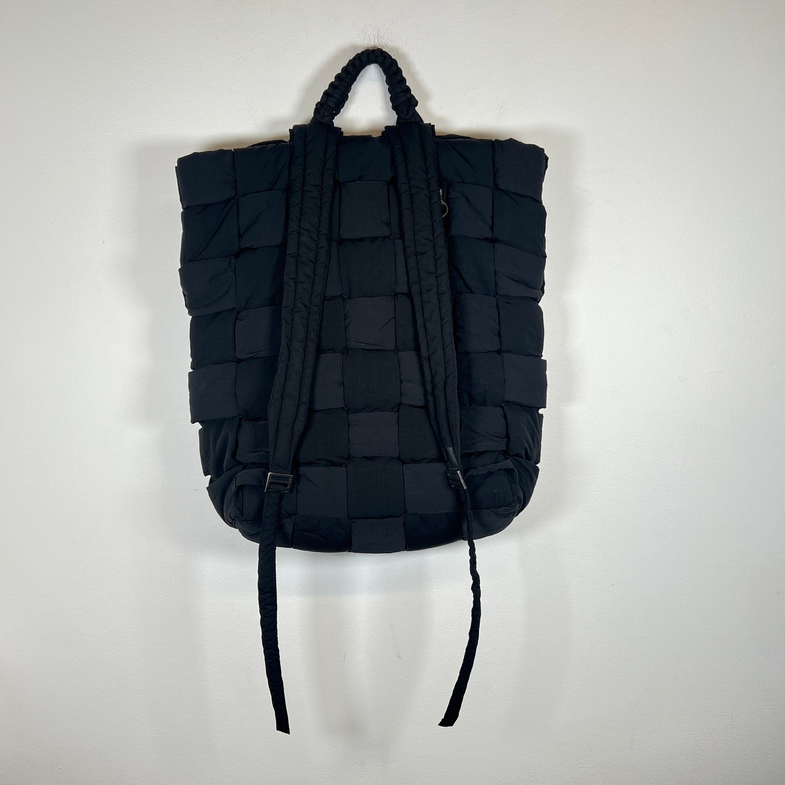 Bottega Veneta Black Padded Cassette Backpack