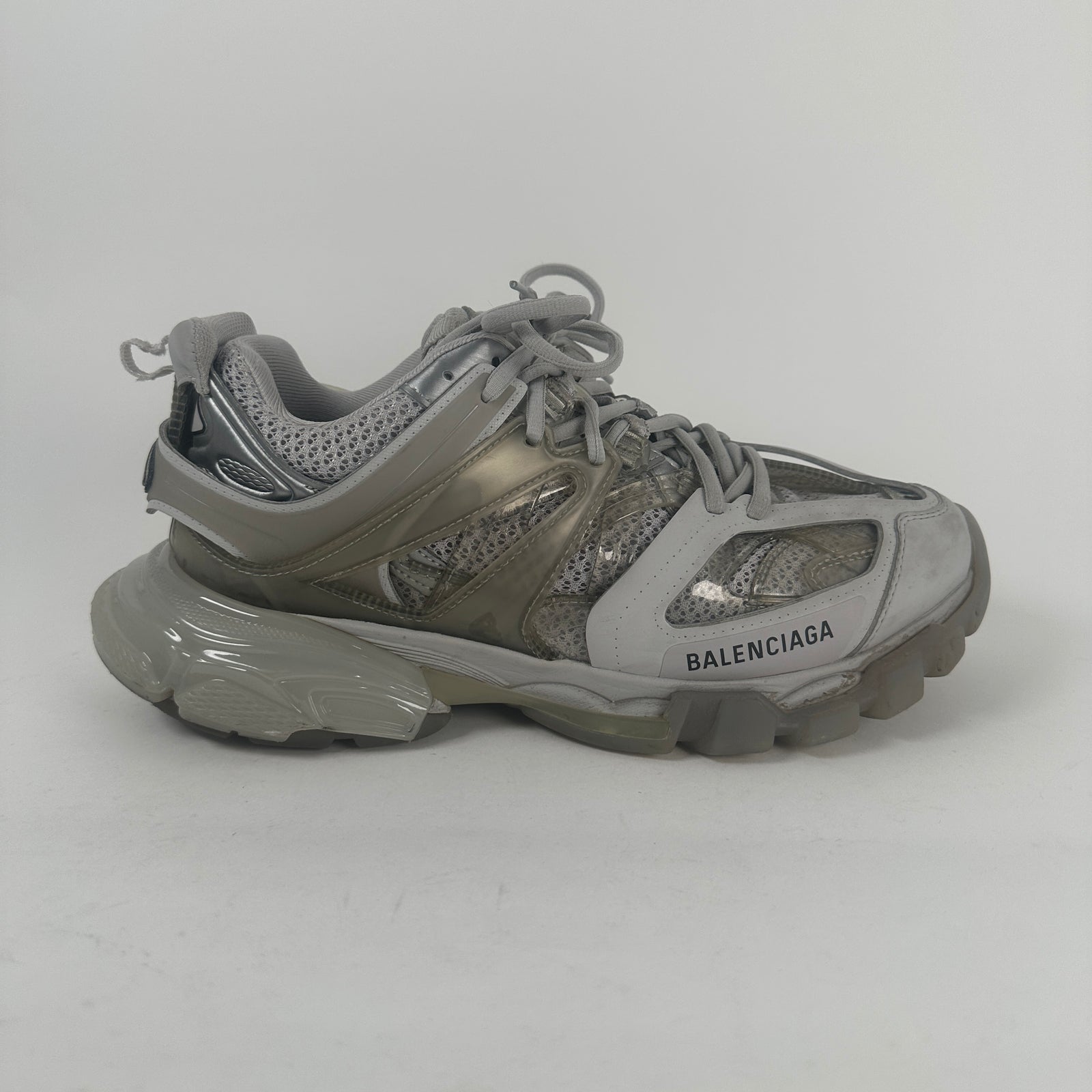 Balenciaga Grey Translucent Tracks Size 41