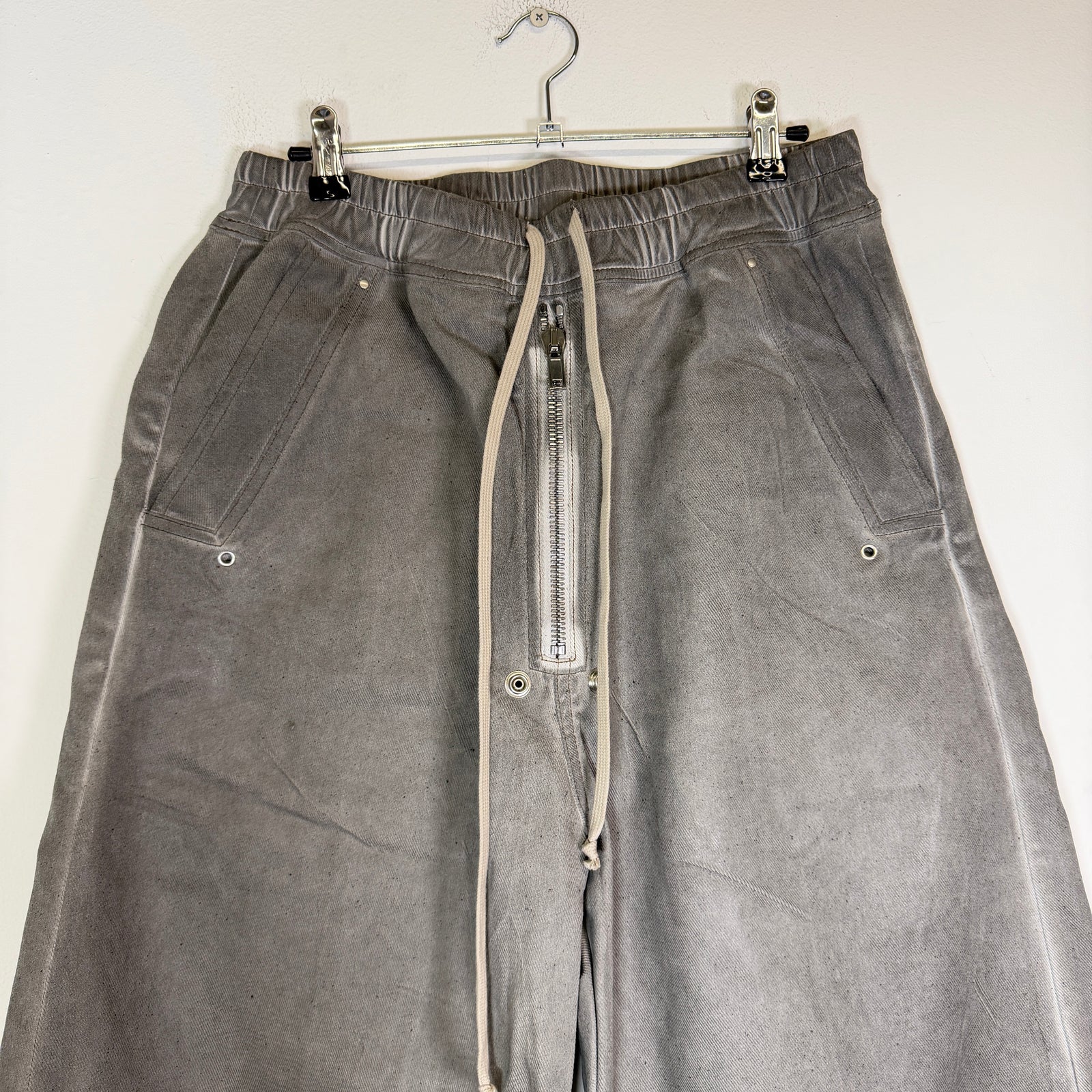 Rick Owens Drkshdw Pearl Waxed Geth Bela Pants Size S