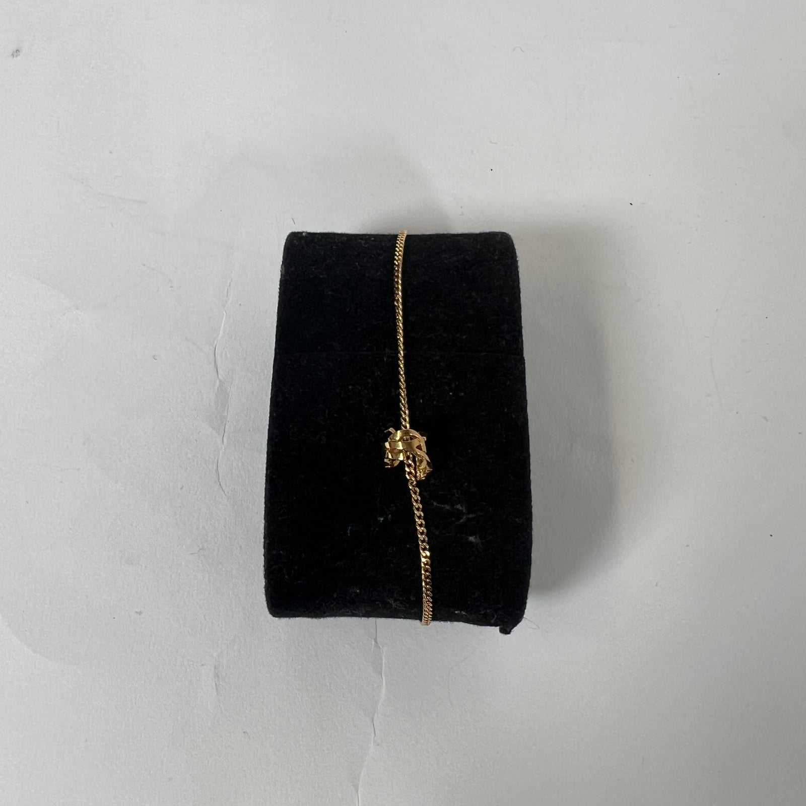 Saint Laurent Gold YSL Curve Link Bracelet