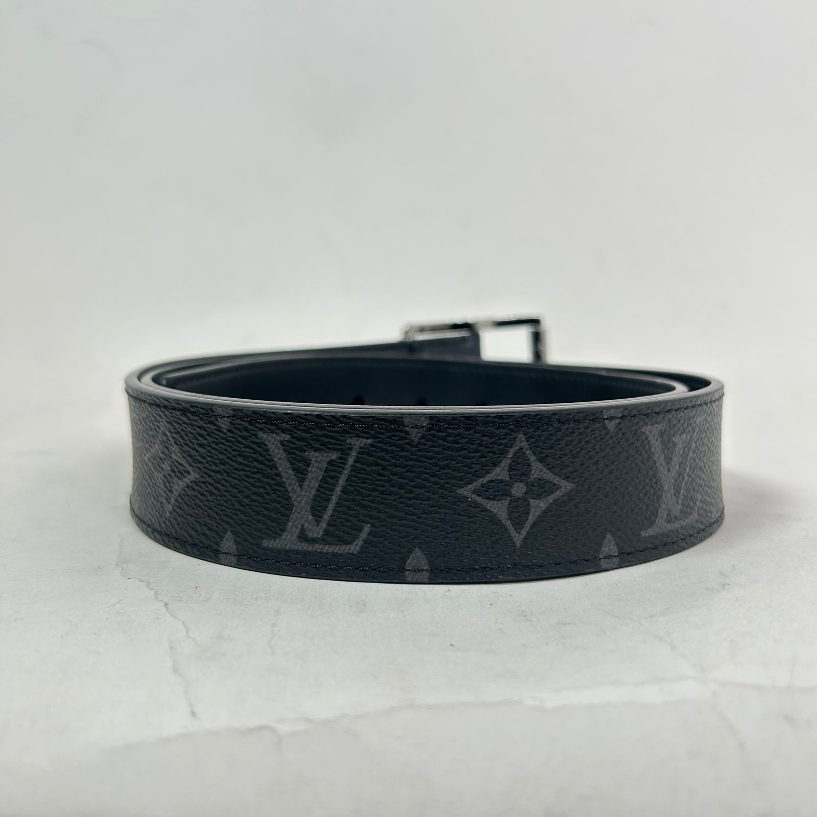 Louis Vuitton Monogram Eclipse Uptown 35MM Belt