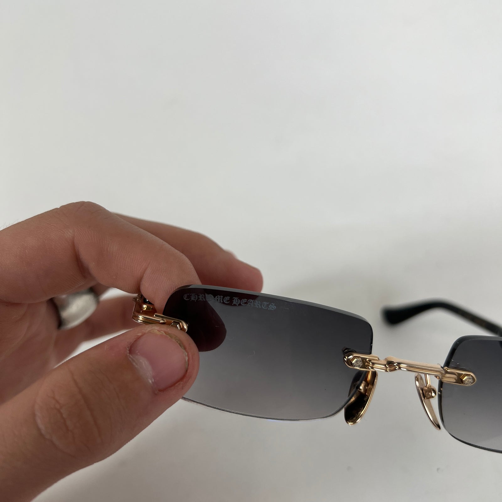 Chrome Hearts Deep 1 Rose Gold Sunglasses