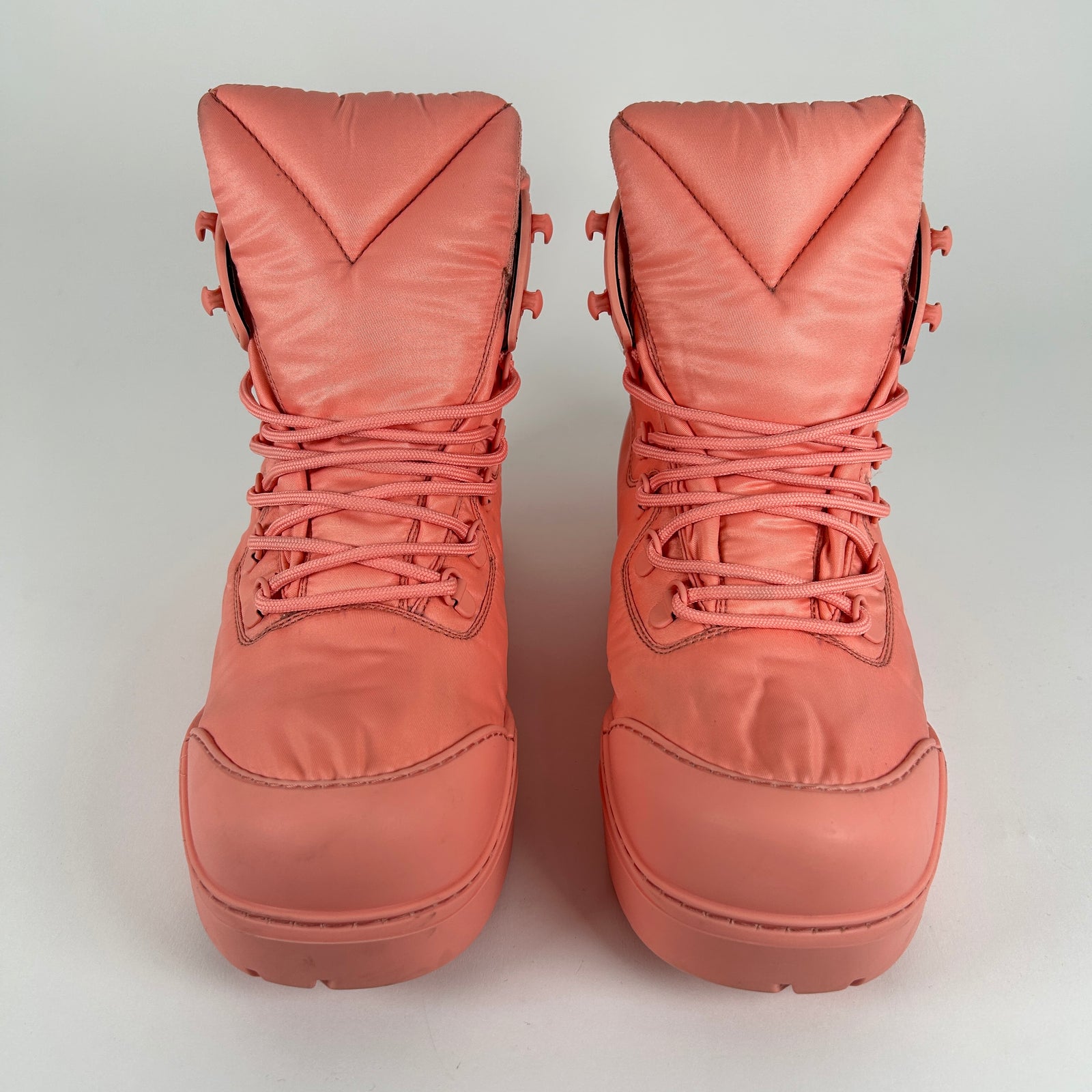 Bottega Veneta Pink Nylon Hiking Boots Size 39