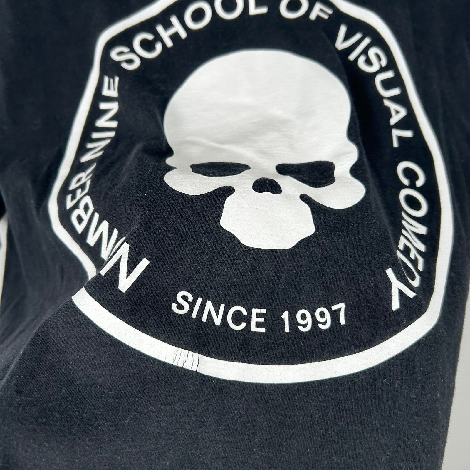 Number (N)ine 'School of Visual Comedy' Black T-Shirt Size 3