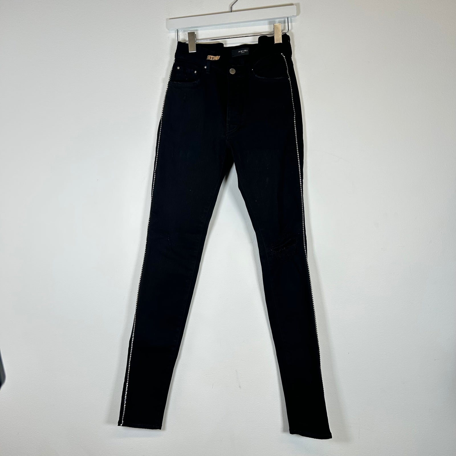 Amiri Black Crystal Jeans Size 31