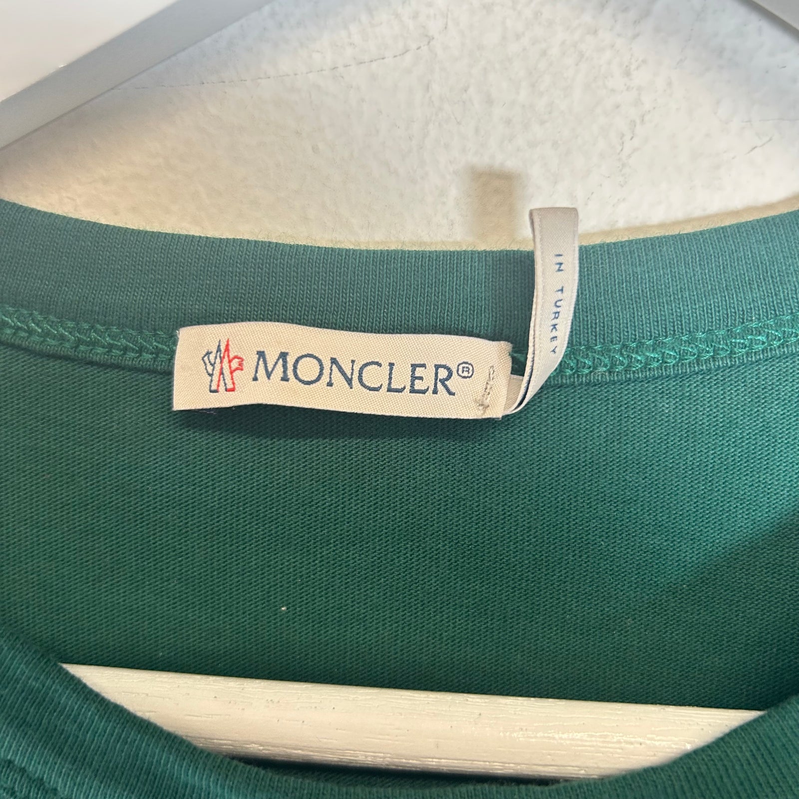 Moncler Green Logo Maglia Tee Size S