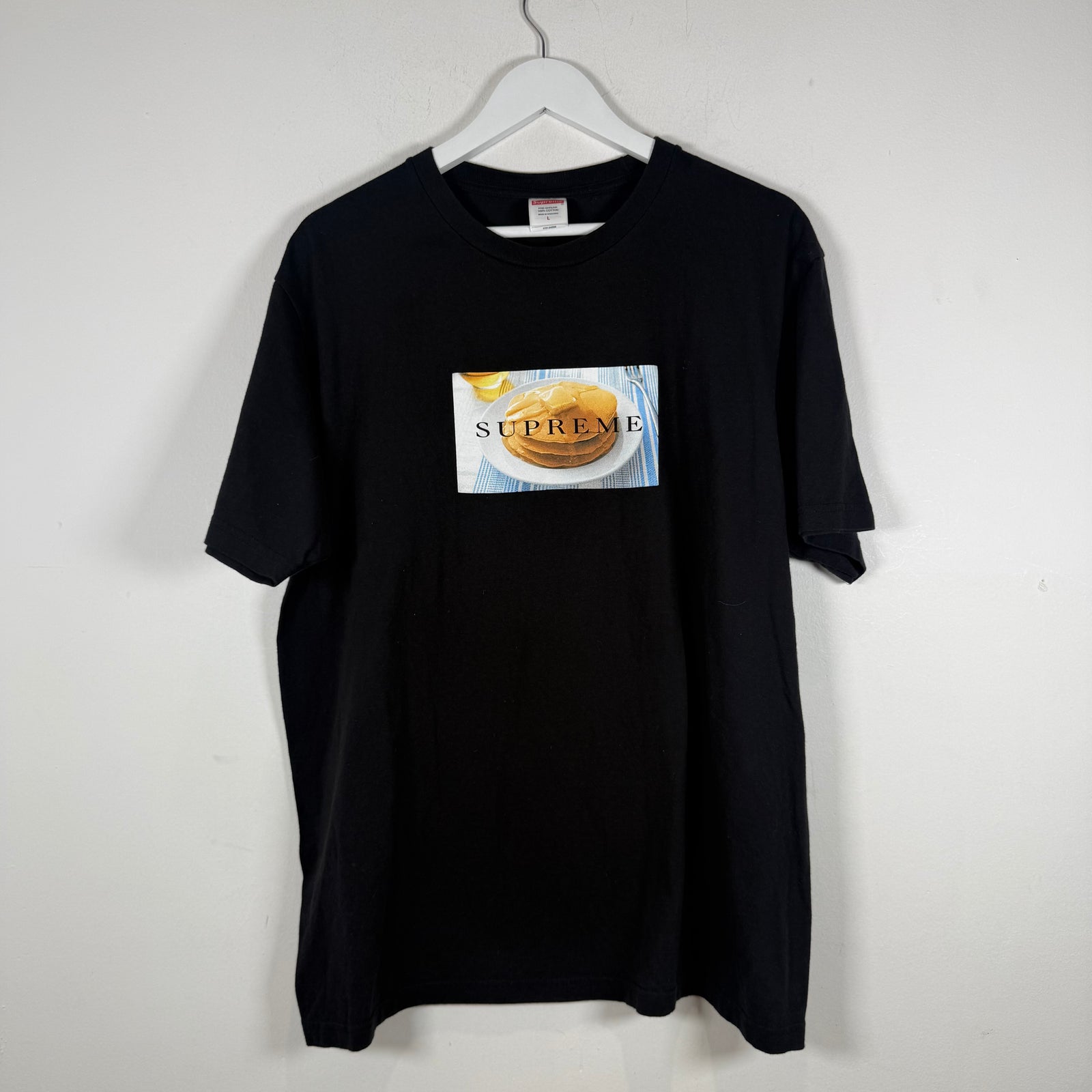 Supreme Pancake Logo Graphic T-Shirt