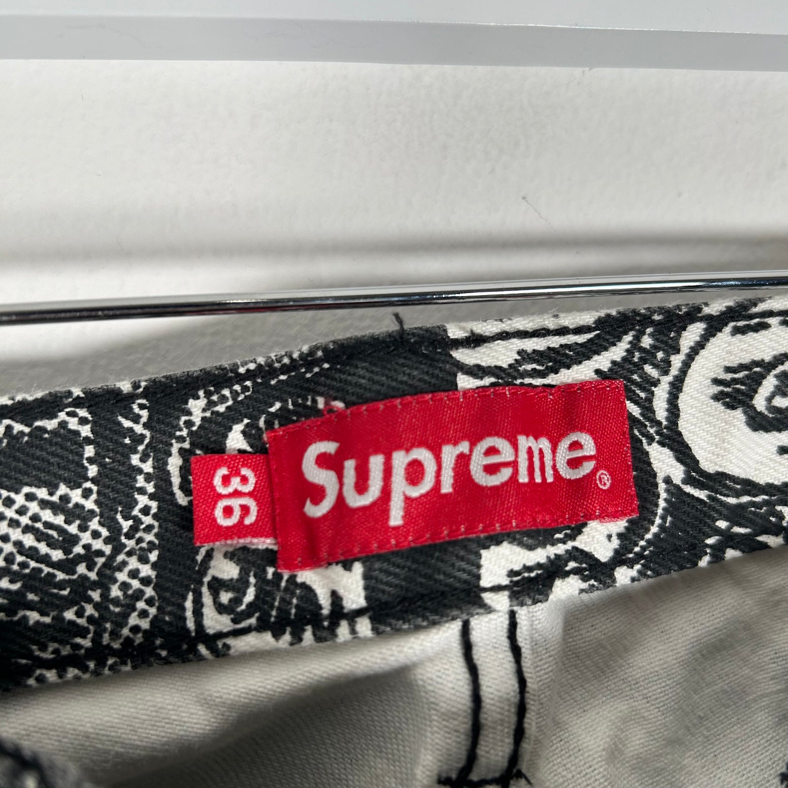 Supreme The Crow Black And White Jeans Size 36