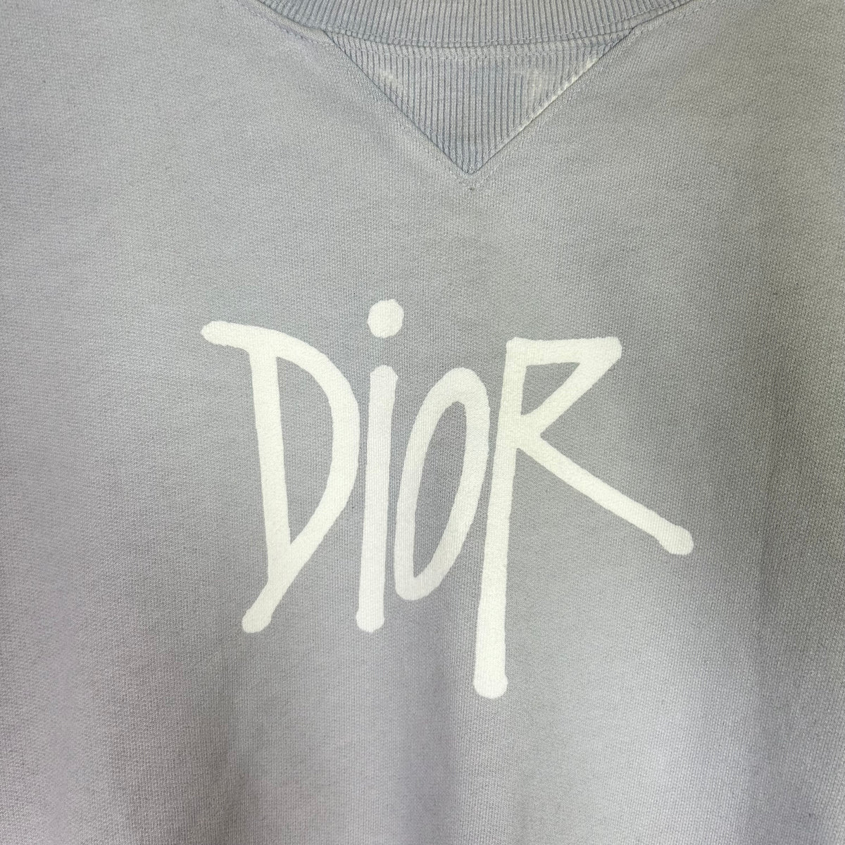 Stussy x Dior Garment Dyed Logo Crewneck